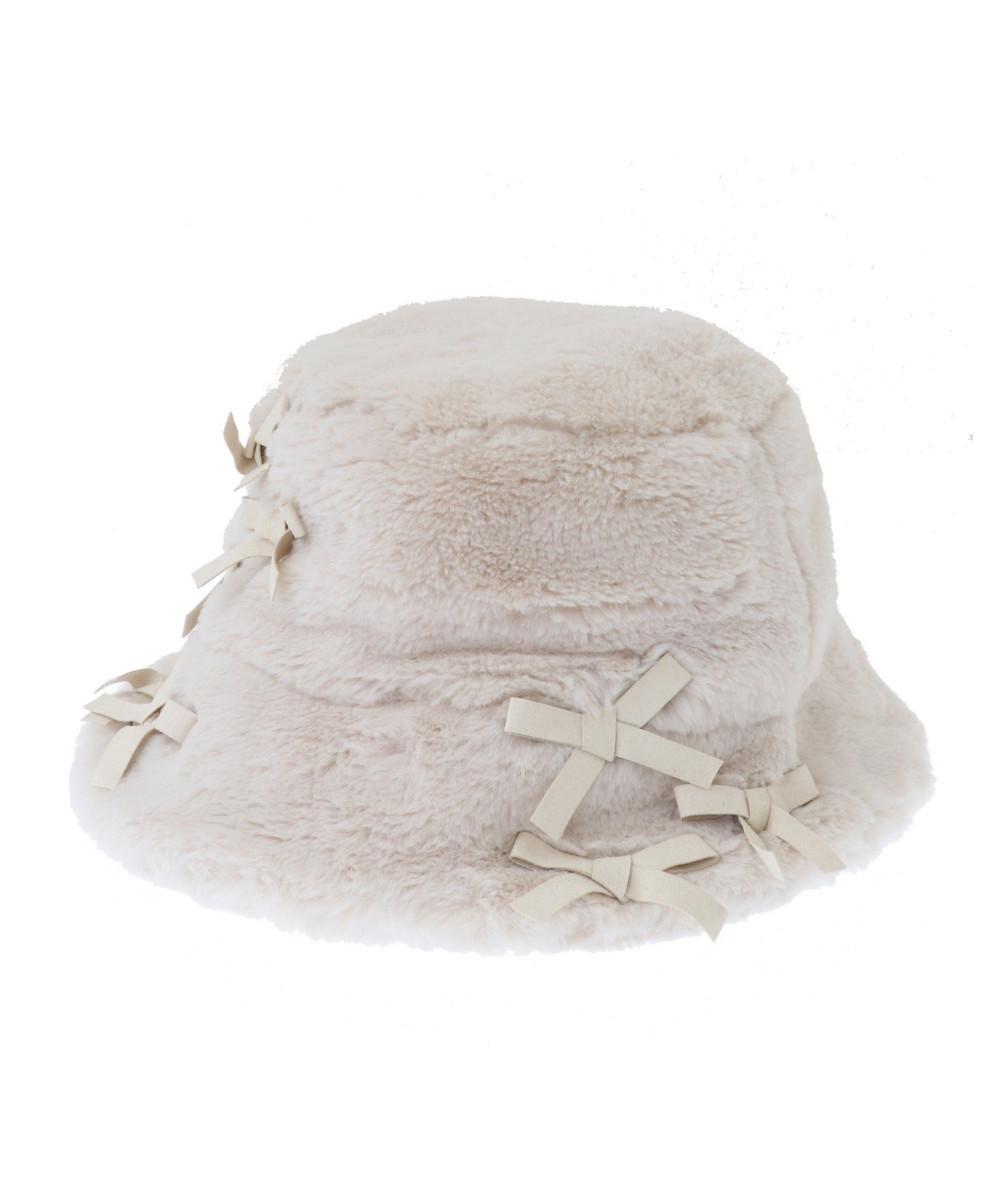 SALE／20%OFF】Candy Stripper TENDER RIBBON FUR BUCKET HAT