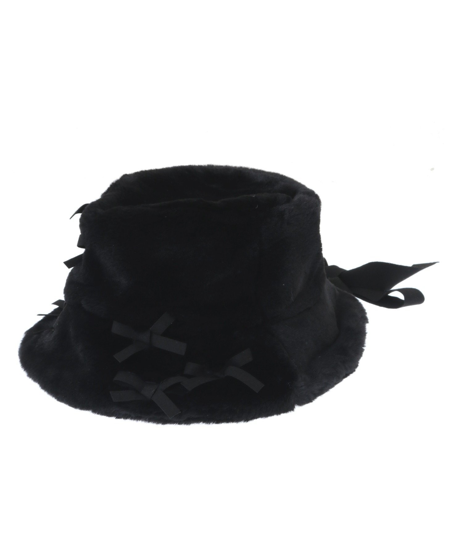 SALE／20%OFF】Candy Stripper TENDER RIBBON FUR BUCKET HAT