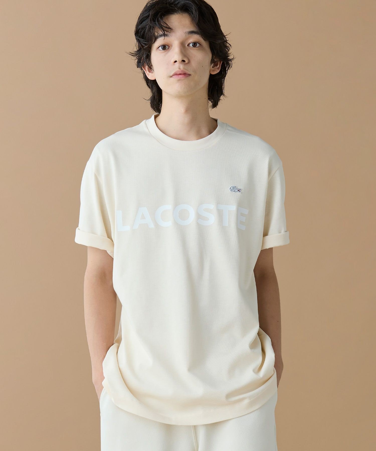 ラコステ　トレーナー　カットソー　サイズ34　☆超美品☆ LACOSTE ラコステ スウェット トレーナー 3Dプリントクラシック