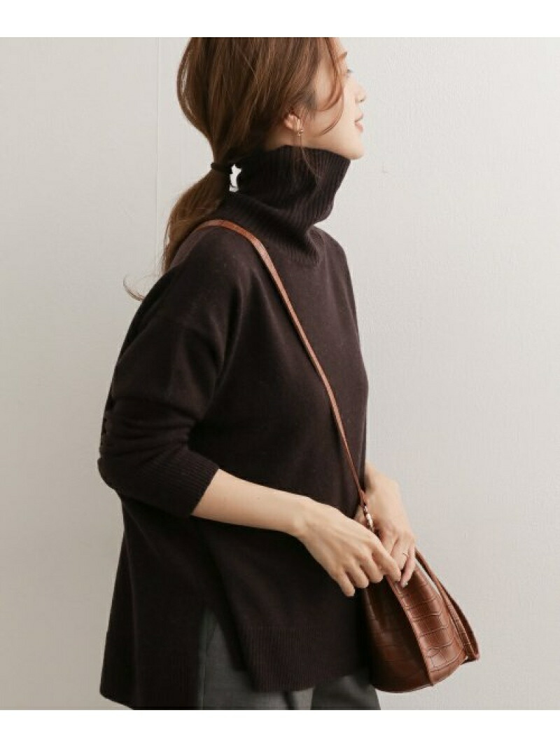 SALE／50%OFF】DOORS ウールカシミヤワイドタートルネックニット