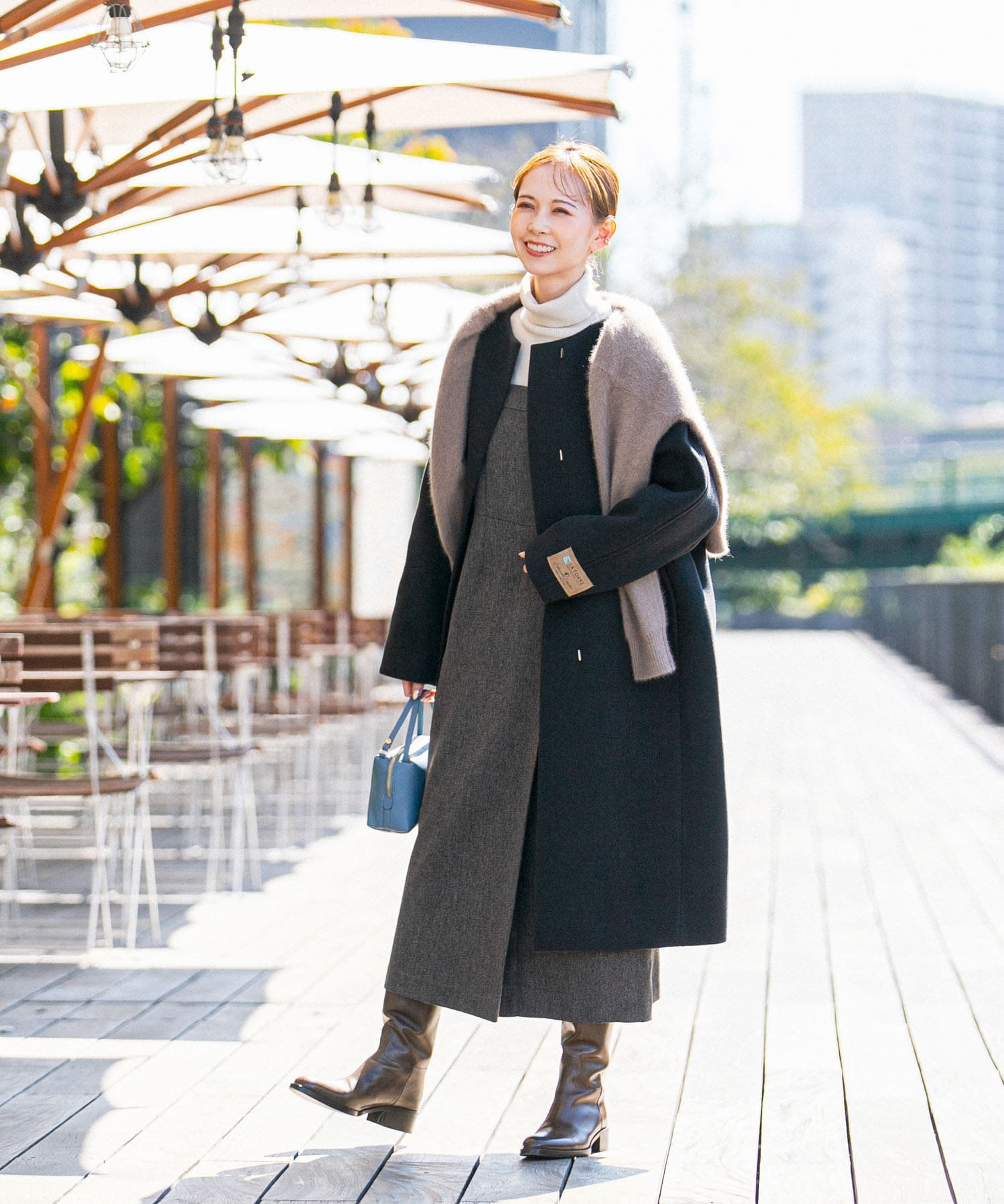 SALE／50%OFF】URBAN RESEARCH ROSSO LA TORRE ノーカラーコクーン 