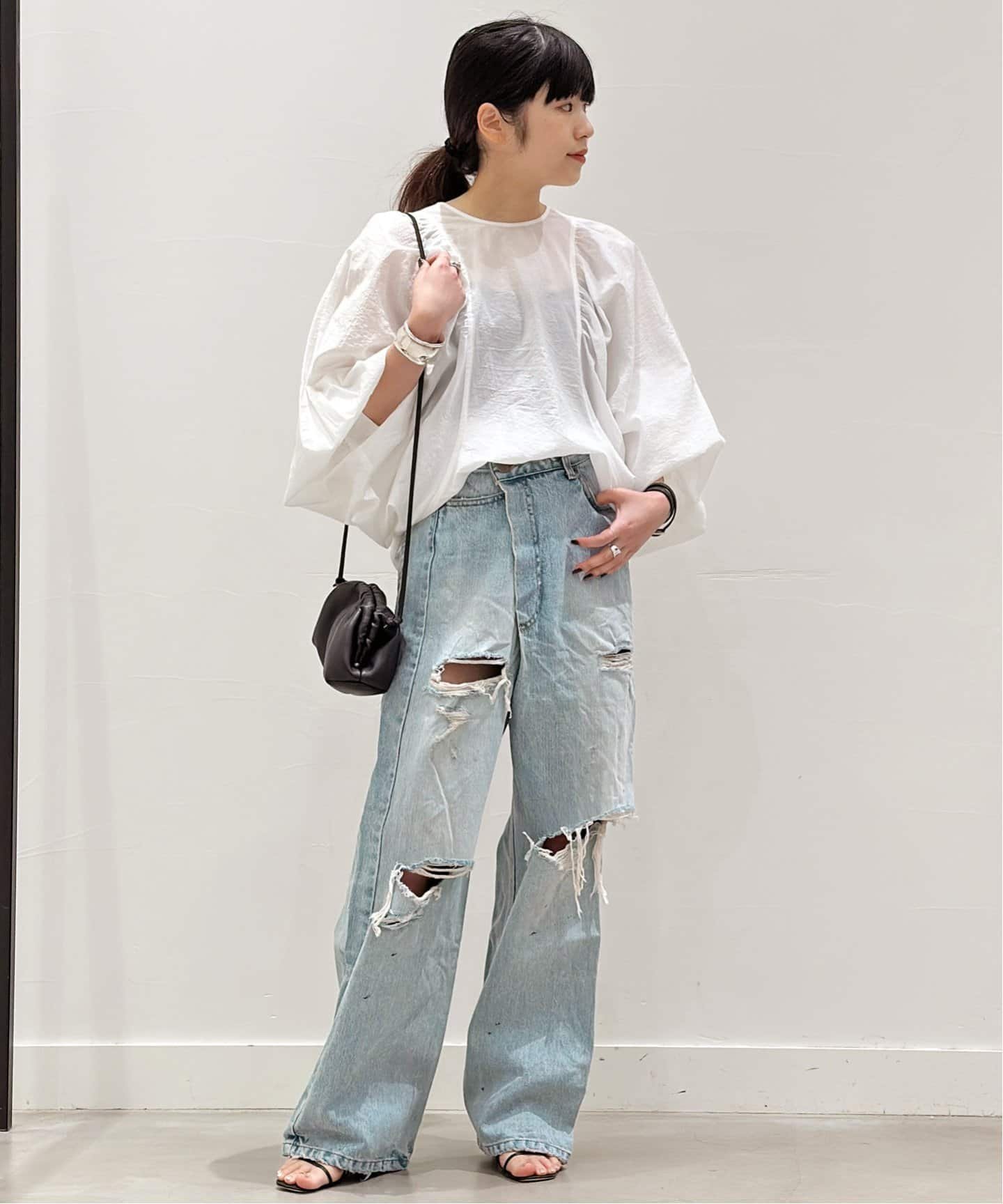 AP STUDIO 《追加》アシンメトリーデニム エーピーストゥディオ パンツ  