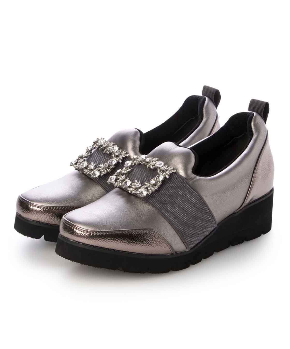 シューズ hiro HIROKO KOSHINO FEMME お洒落ウォーキングシューズ HRL3005(23.0 BLACK