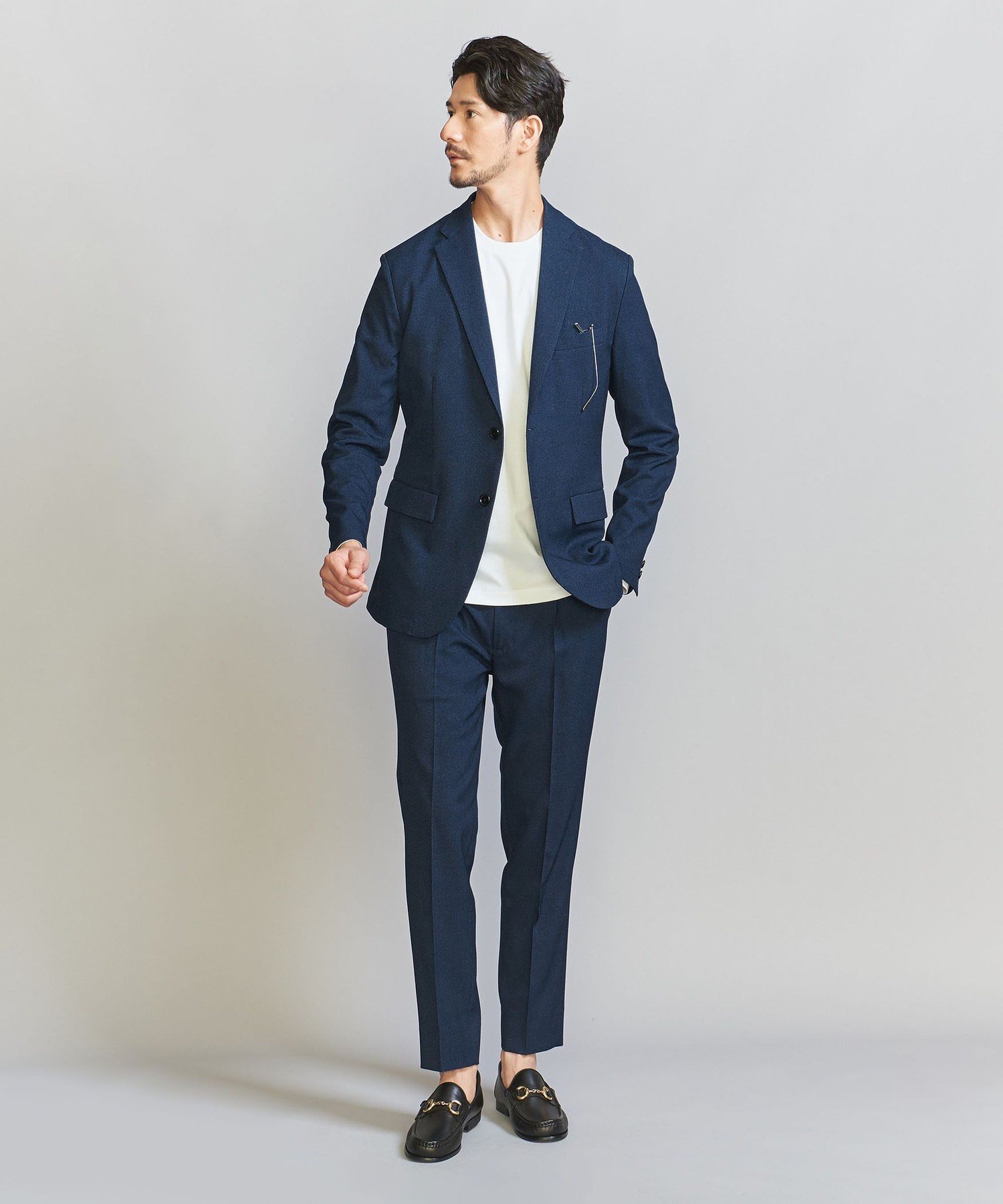 【3点セット】美品＊ユナイテッドアローズ セットアップスーツ 38 BEAUTY&YOUTH UNITED ARROWS 【WEB限定 WARDROBE SMART】LANATEC