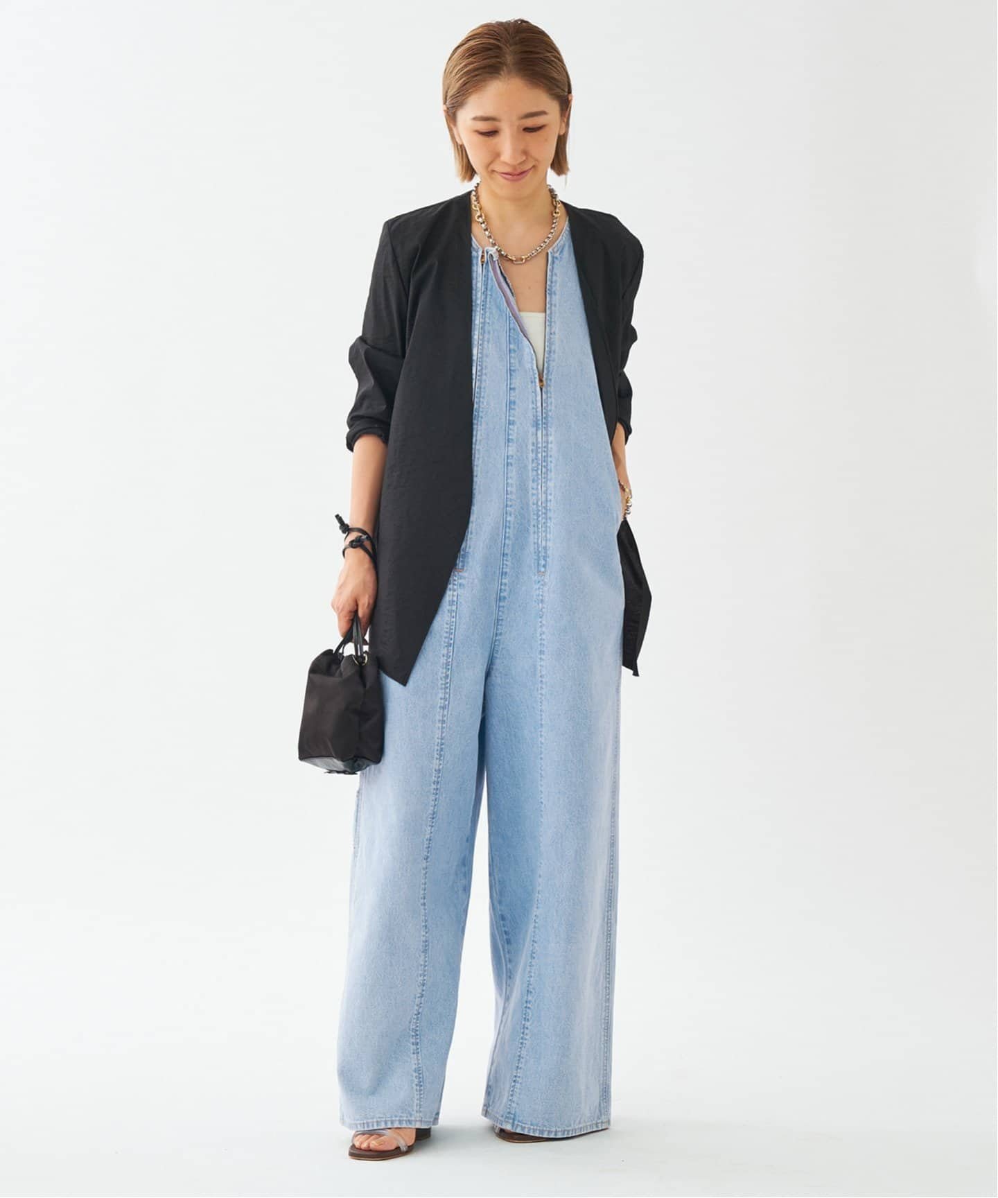 SALE／30%OFF】plage CURRENTAGE/カレンテージ 別注 W ZIP サロペット