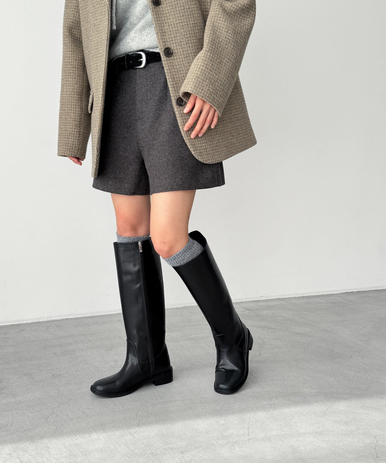 マッキントッシュ ブラックロングブーツ Sサイズ ウィストン