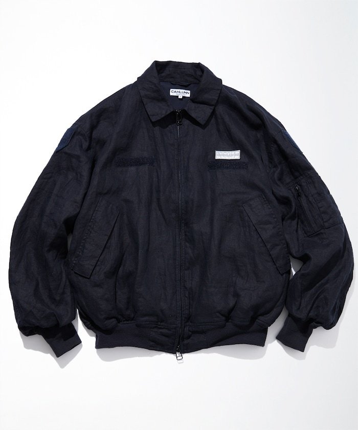 KHOKI No Collar Jacket サイズ2 ネイビー KHOKI No Collar Jacket サイズ2 ネイビー