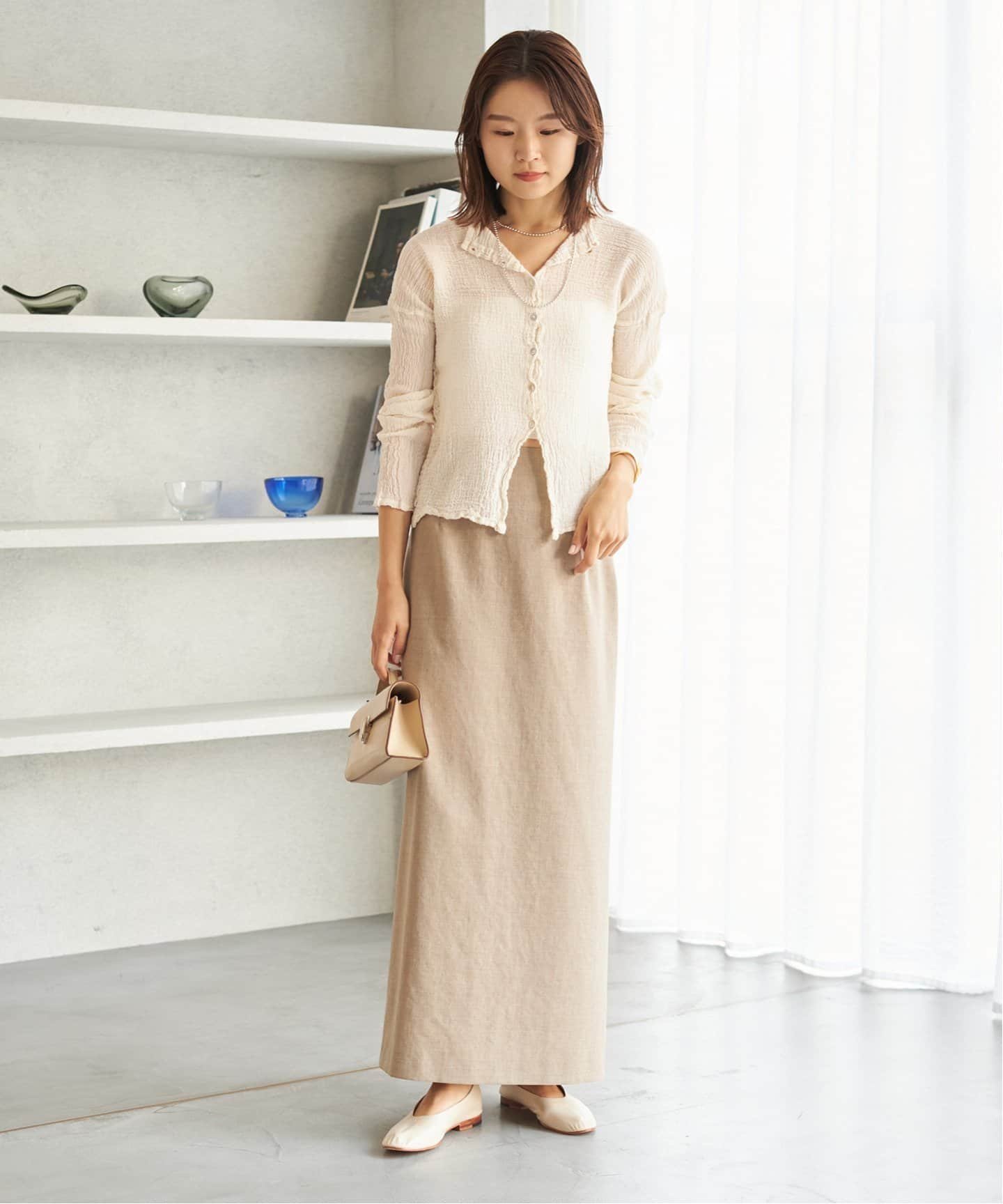 plage LES ATELIERS FRANCAIS DE CONFECTION 別注 2WAY ブラウス