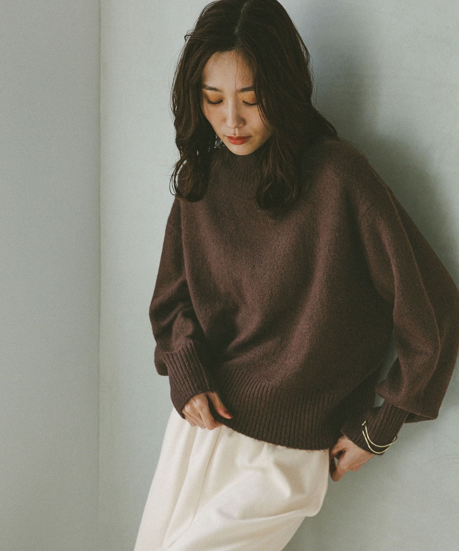 SALE／30%OFF】シアーパフスリーブニットプルオーバー CELFORD セル