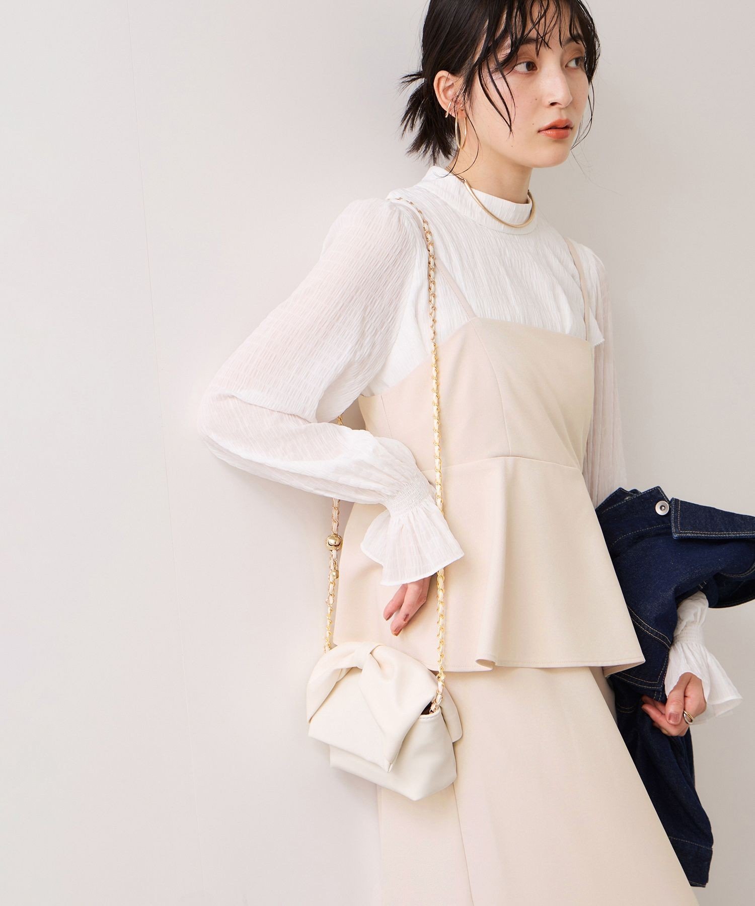 MAISON SPECIAL キルティングペプラムトップ メゾンスペシャル