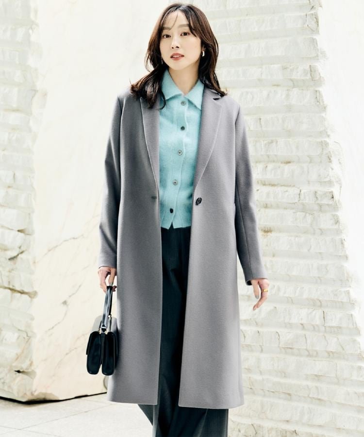 楽天市場】【きれいめスタイリッシュ】2WAYスタンドカラーロングコート