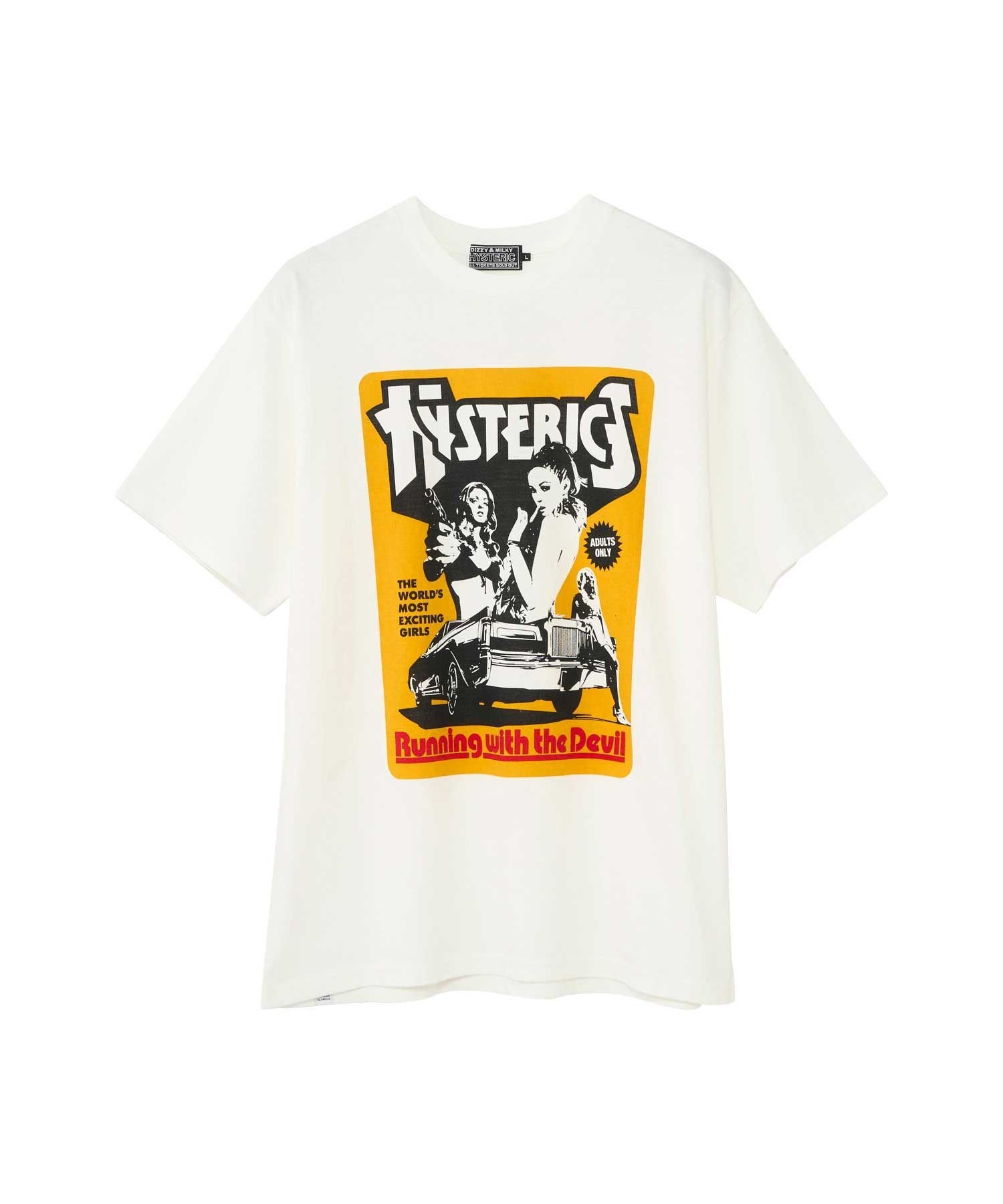 HYSTERIC grammar XL ブラック/ホワイト HYSTERIC GLAMOUR（ヒステリックグラマー）の「HYS FUNKA T