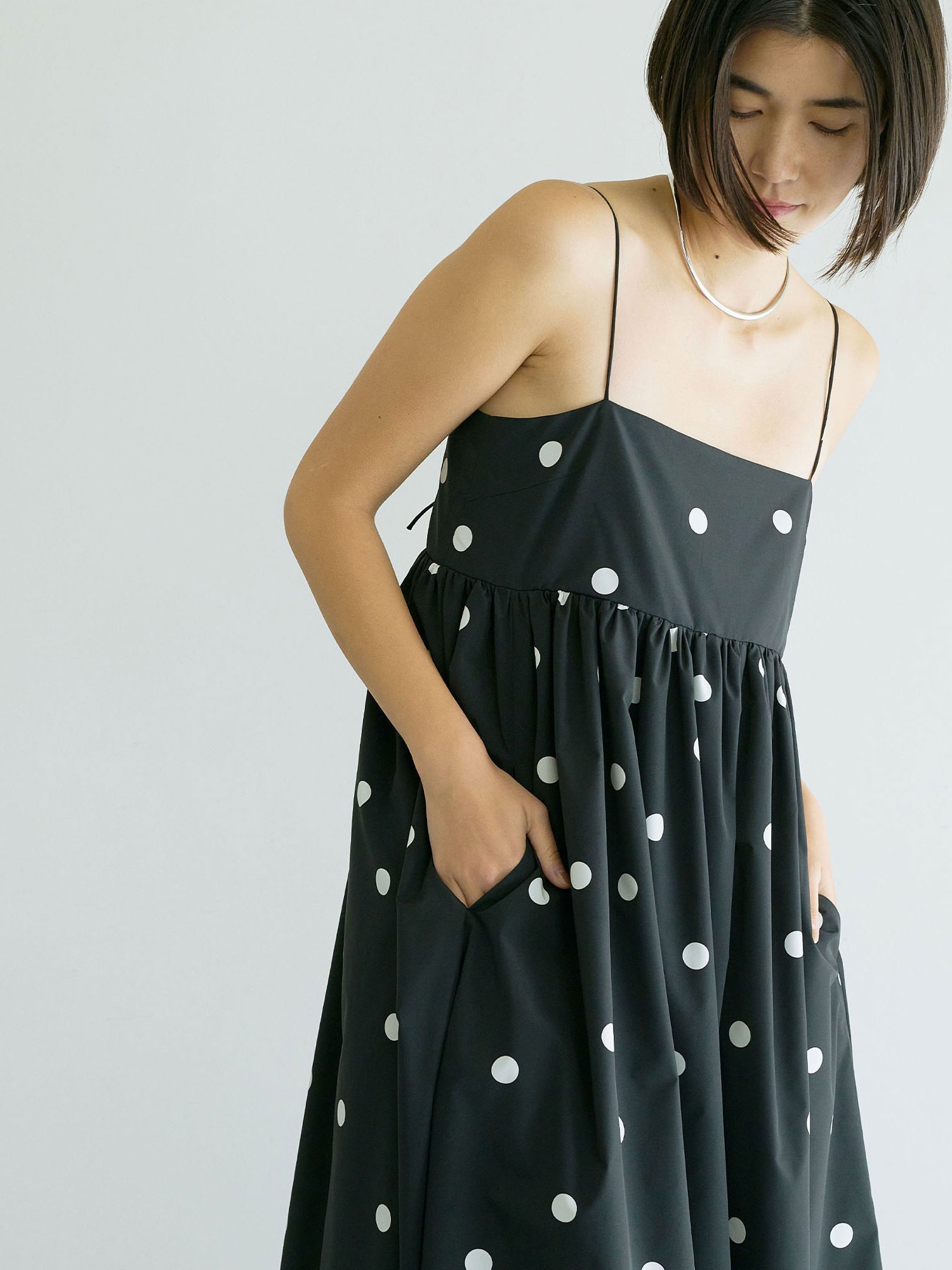 GALLARDAGALANTE(ガリャルダガランテ) ドットキャミドレス GALLARDAGALANTE ドットキャミドレス ガリャルダガランテ ワンピース