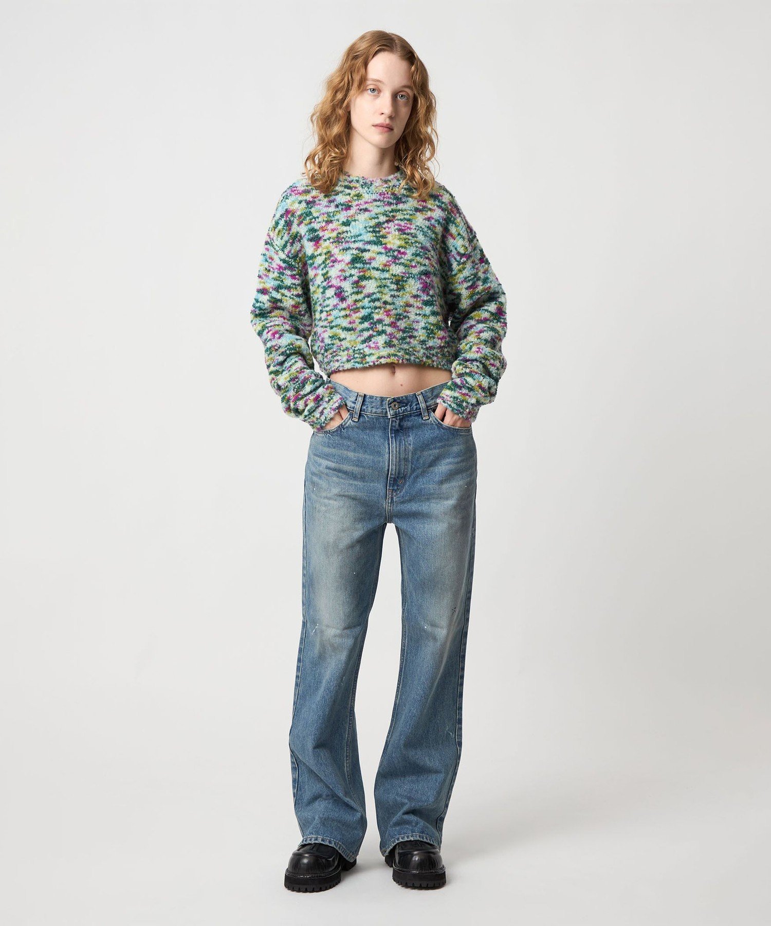 6ロク　ビューティーアンドユース　ユナイテッドアローズ⭐︎マルチカラーニット 楽天市場】【SALE／50%OFF】＜6(ROKU)＞マルチカラーラメ クルーネック