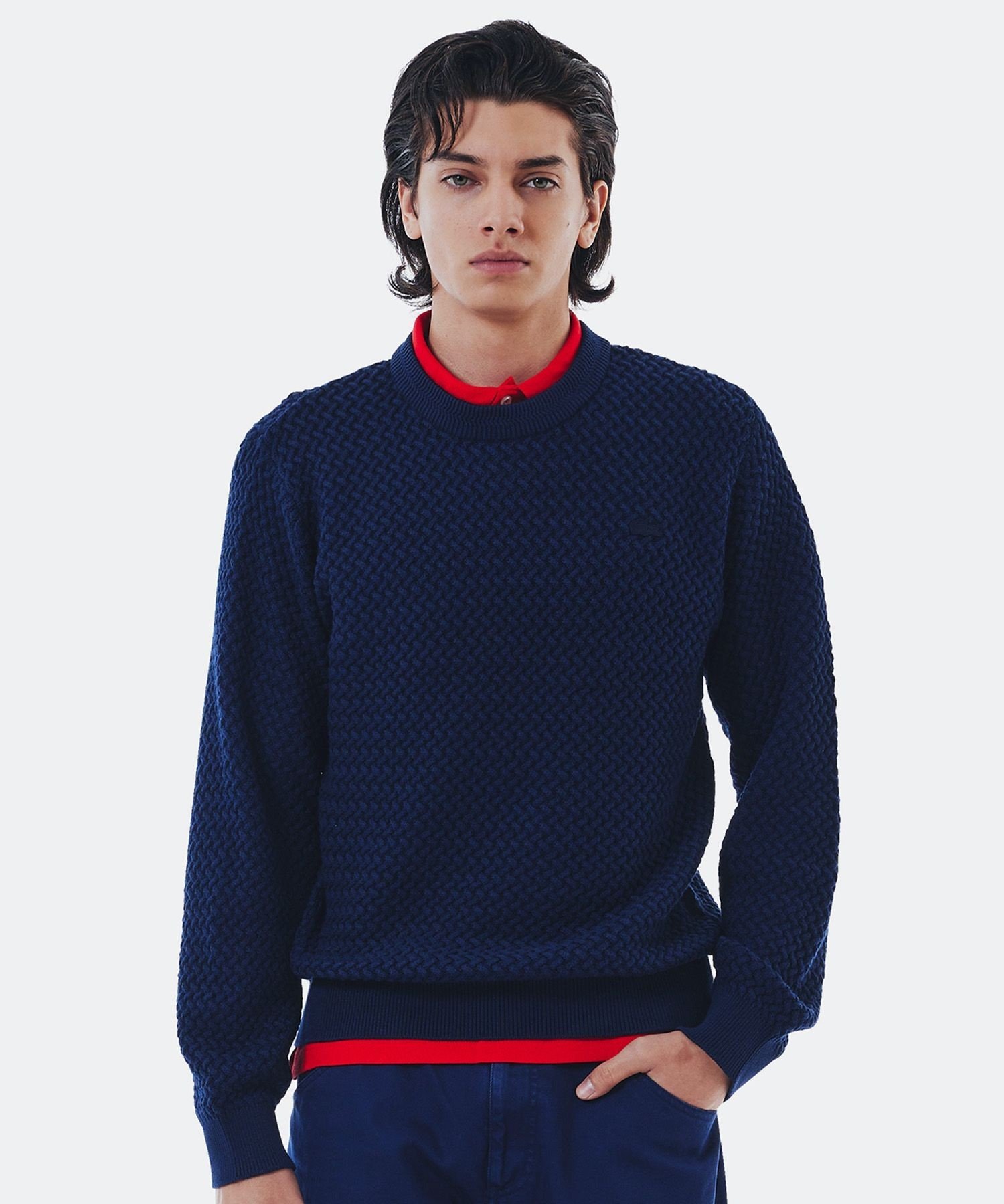 楽天市場】ラコステ LACOSTE セーター ニット メンズ ブラック 黒