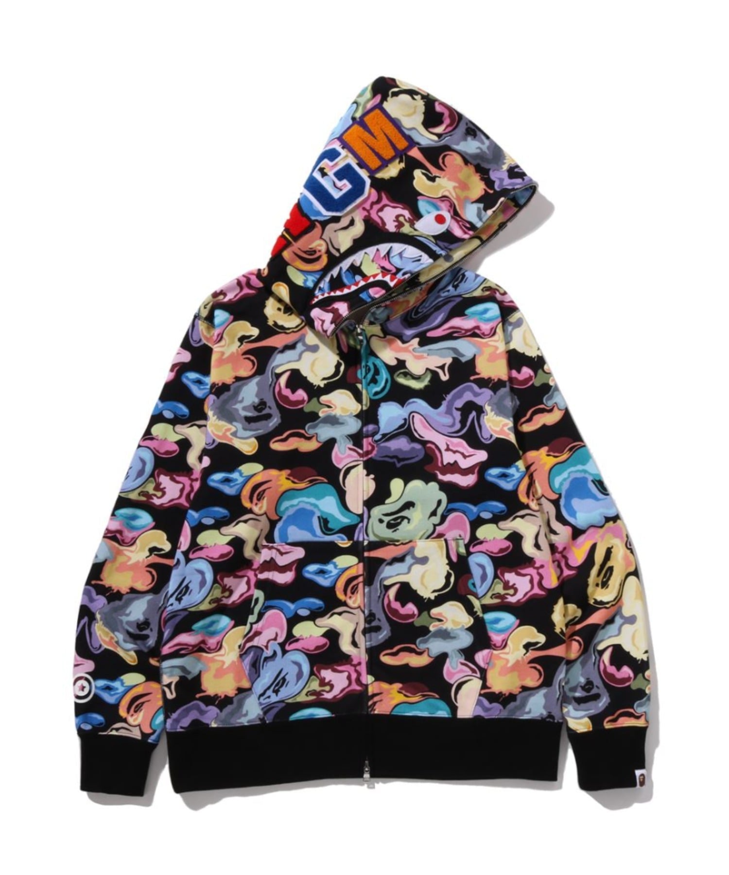 【匿名配送】A BATHING APE 総柄パーカー　Mサイズ A BATHING APE パーカー ABC CAMO 2ND FULL ZIP HOODIE