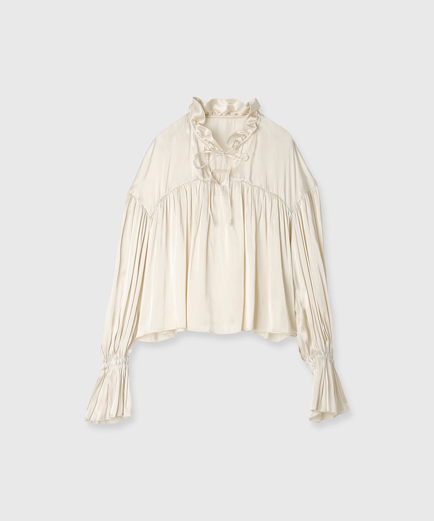 SALE／30%OFF】anuans ネックフリルギャザーブラウス アニュアンス 