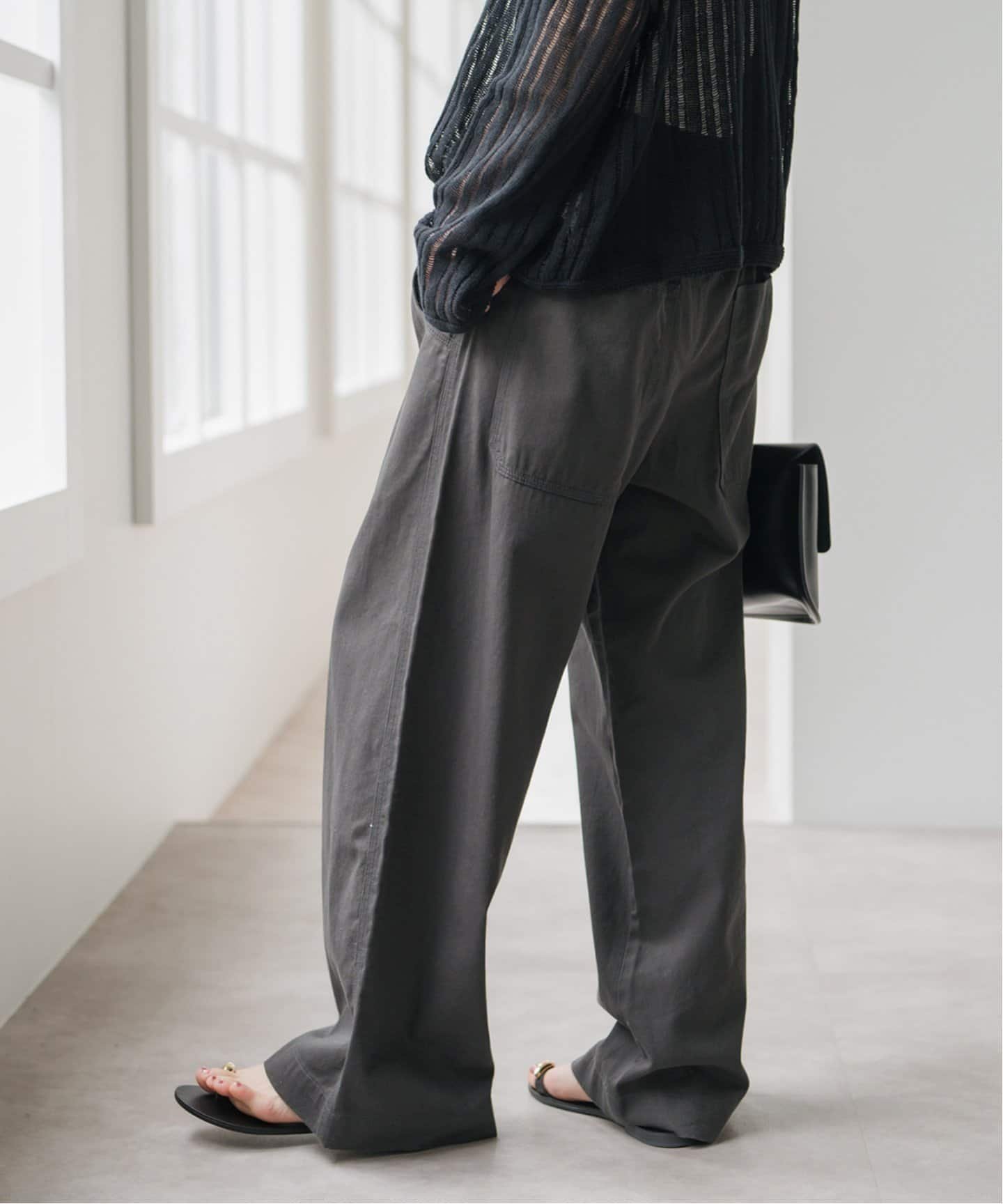 Spick & Span 《追加》ギャザーチノ スピックアンドスパン パンツ