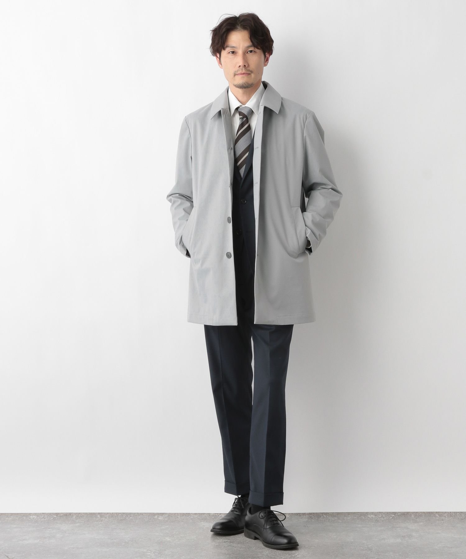 SALE／40%OFF】GLOBAL WORK GUARDTECH ショートステンカラーコート