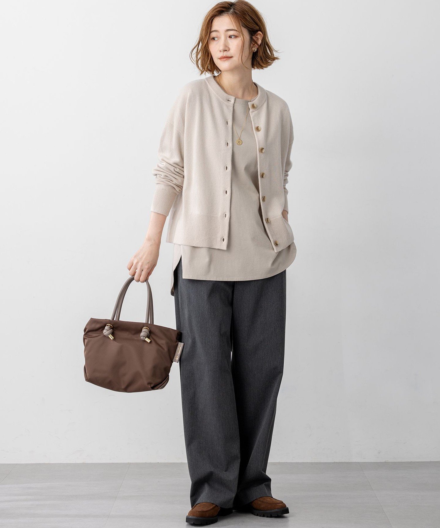 【撥水加工/洗える】ドライ2WAYストレッチ ドロスト ワイド パンツ