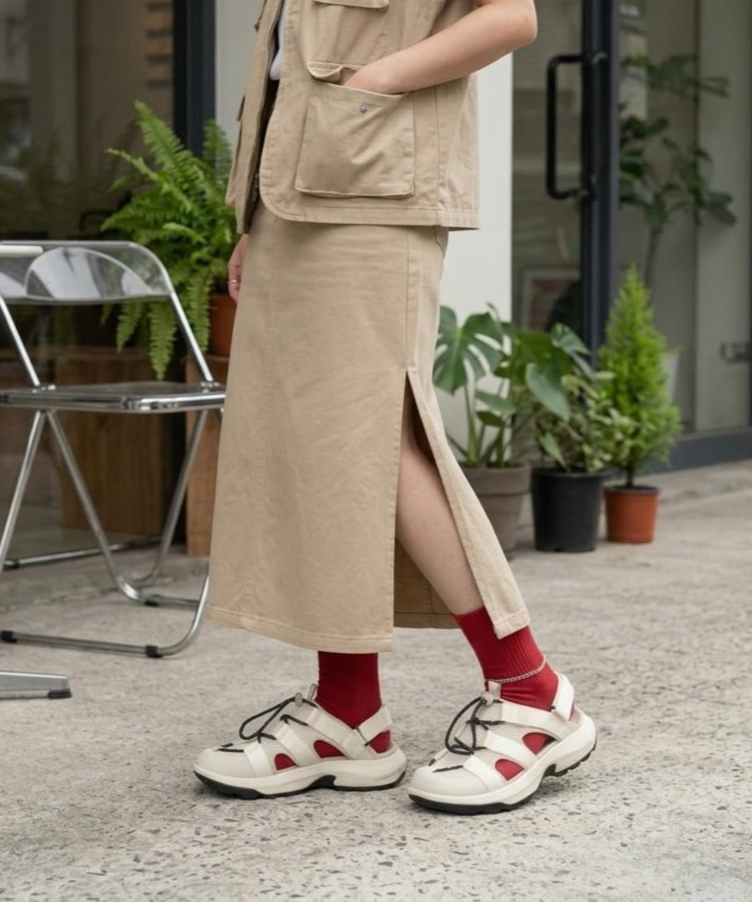 UGG アグ スニーカー マリン メガ レース レディース 厚底 MARIN MEGA