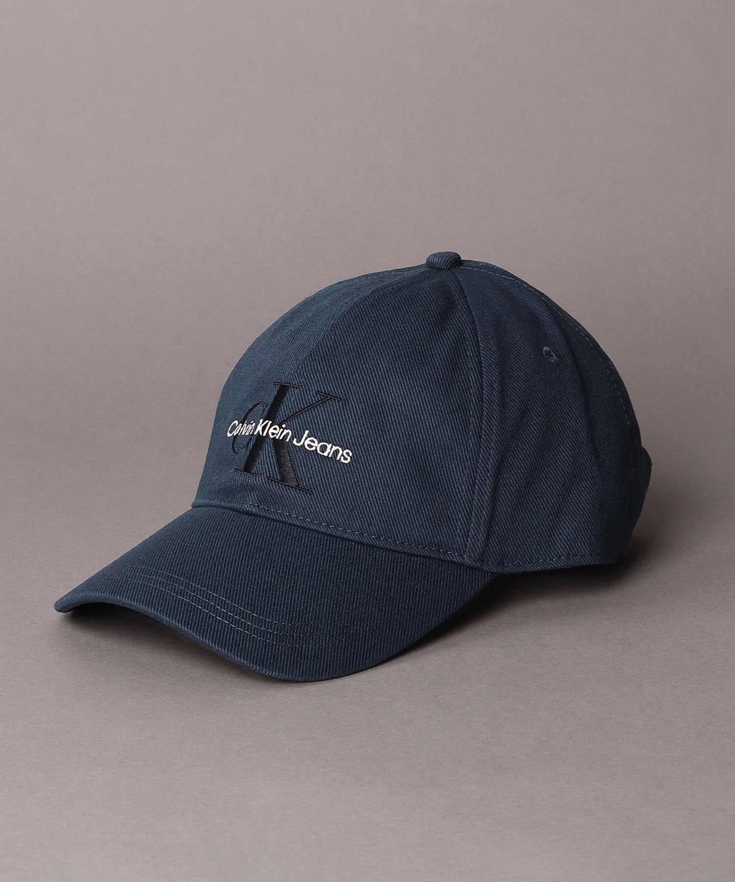 CK JEANS モノグラムロゴエンブロイダリーデニムキャップ Calvin Klein キャップ 帽子 モノグラムロゴエンブロイダリー