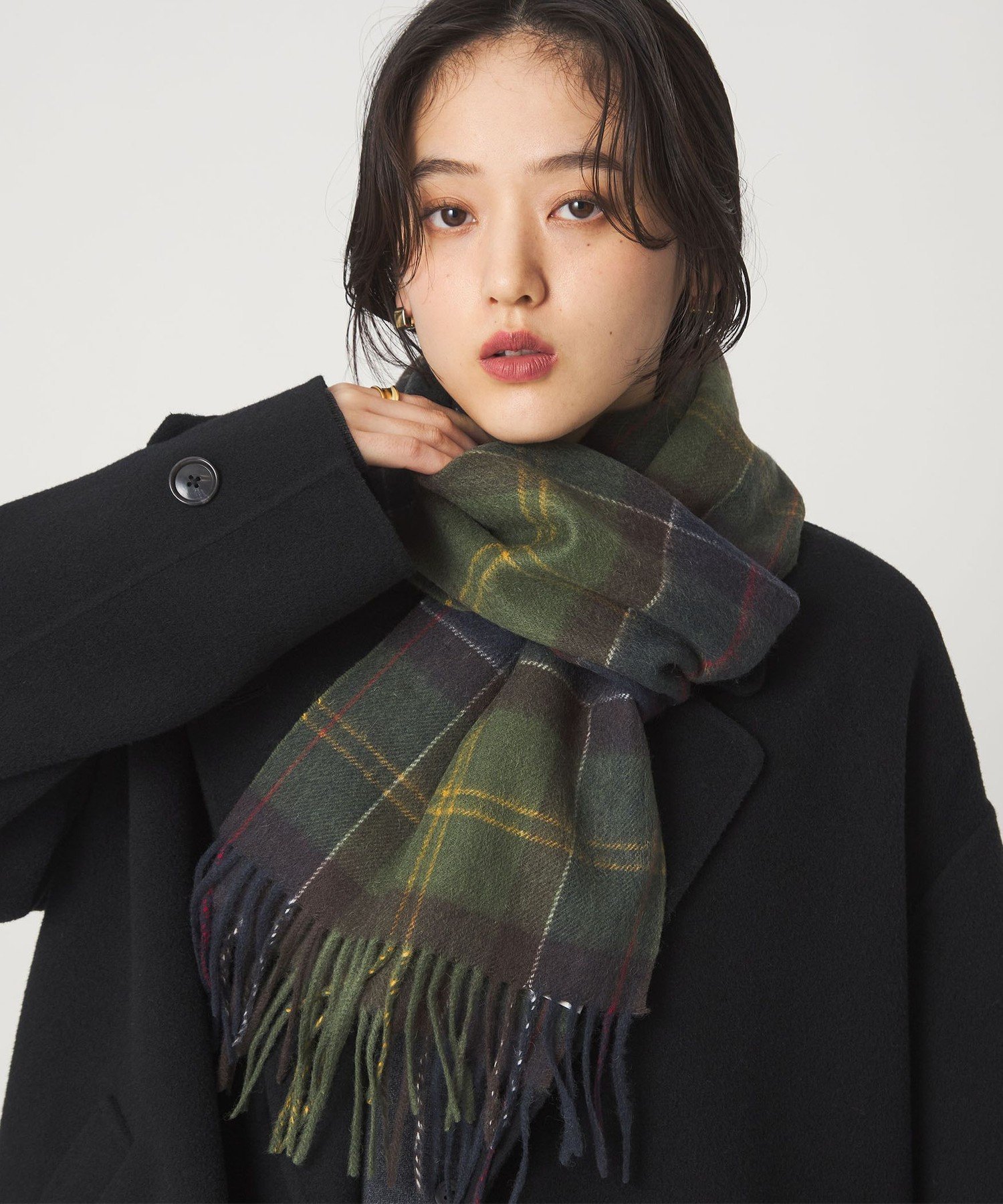 楽天市場】Barbour × GANNI バブアー ガニー コラボ マフラー LSC0455