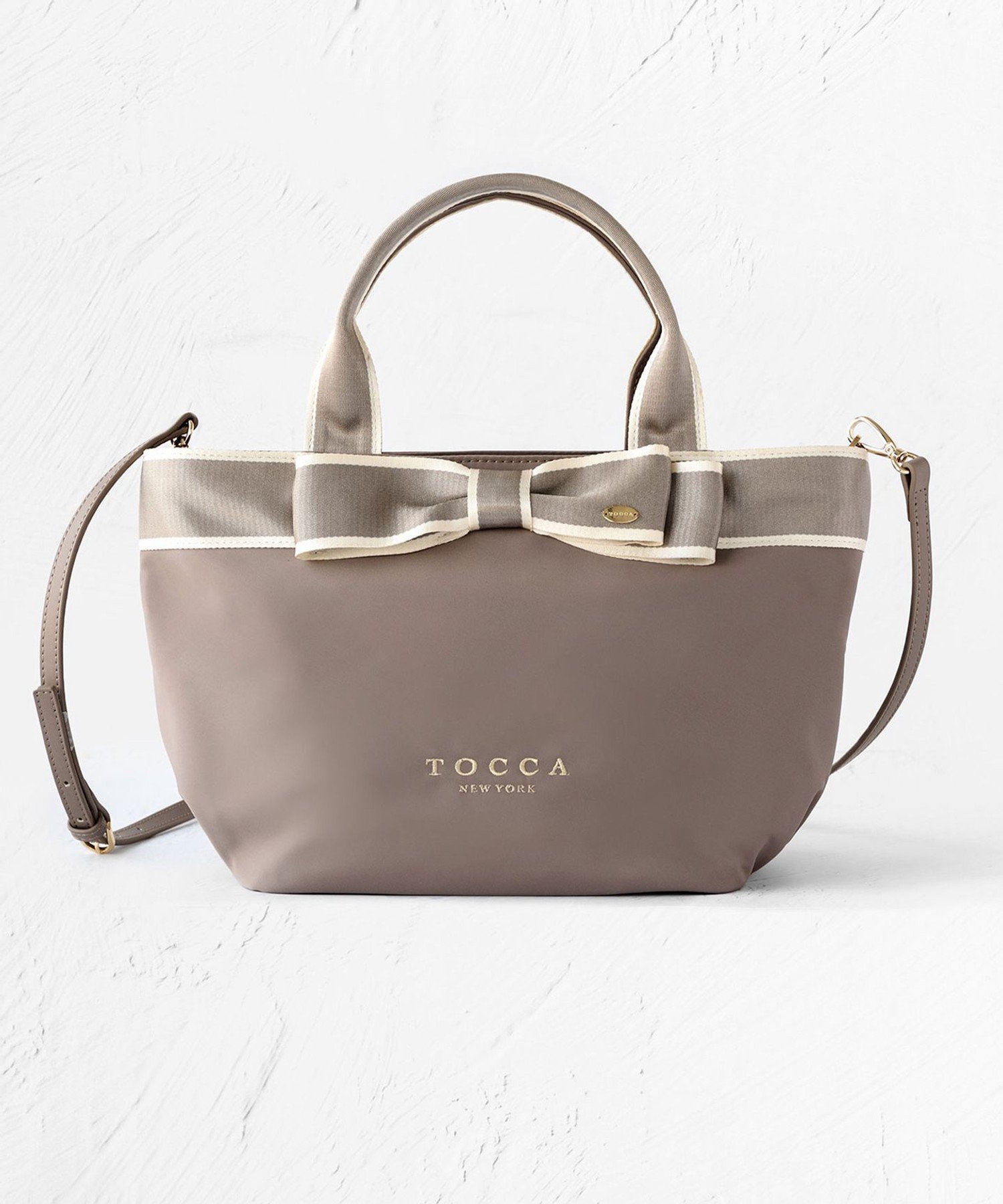 TOCCA 【撥水】BICOLOR RIBBON TOTE トートバッグ トッカ バッグ