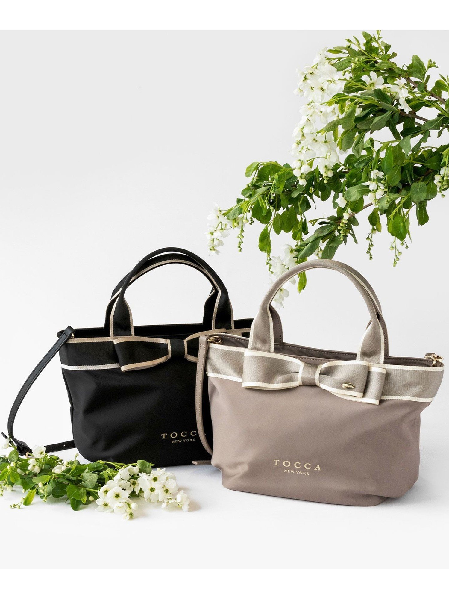 TOCCA BICOLOR RIBBON TOTE トートバッグ トッカ バッグ ショルダー