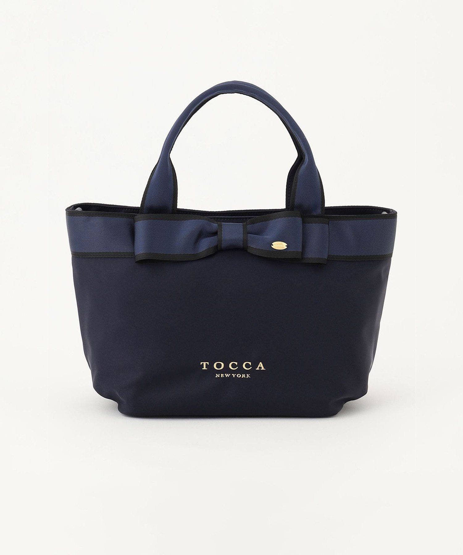 TOCCA 【撥水】BICOLOR RIBBON TOTE トートバッグ トッカ バッグ ショルダーバッグ ブラック ピンク ベージュ ブルー ネイビー 【送料無料】