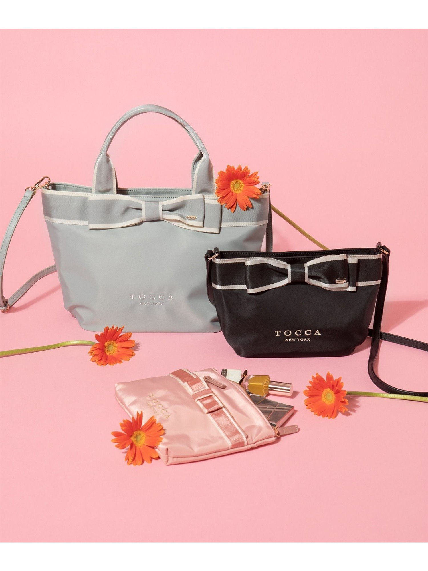 TOCCA BICOLOR RIBBON TOTE トートバッグ トッカ バッグ ショルダー