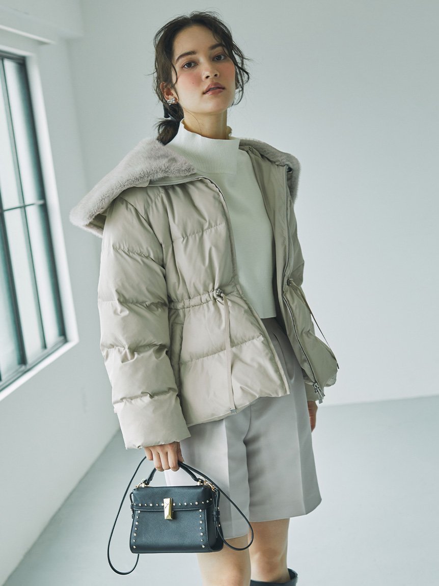 SALE／30%OFF】CELFORD ファー衿付き中綿コート セルフォード 