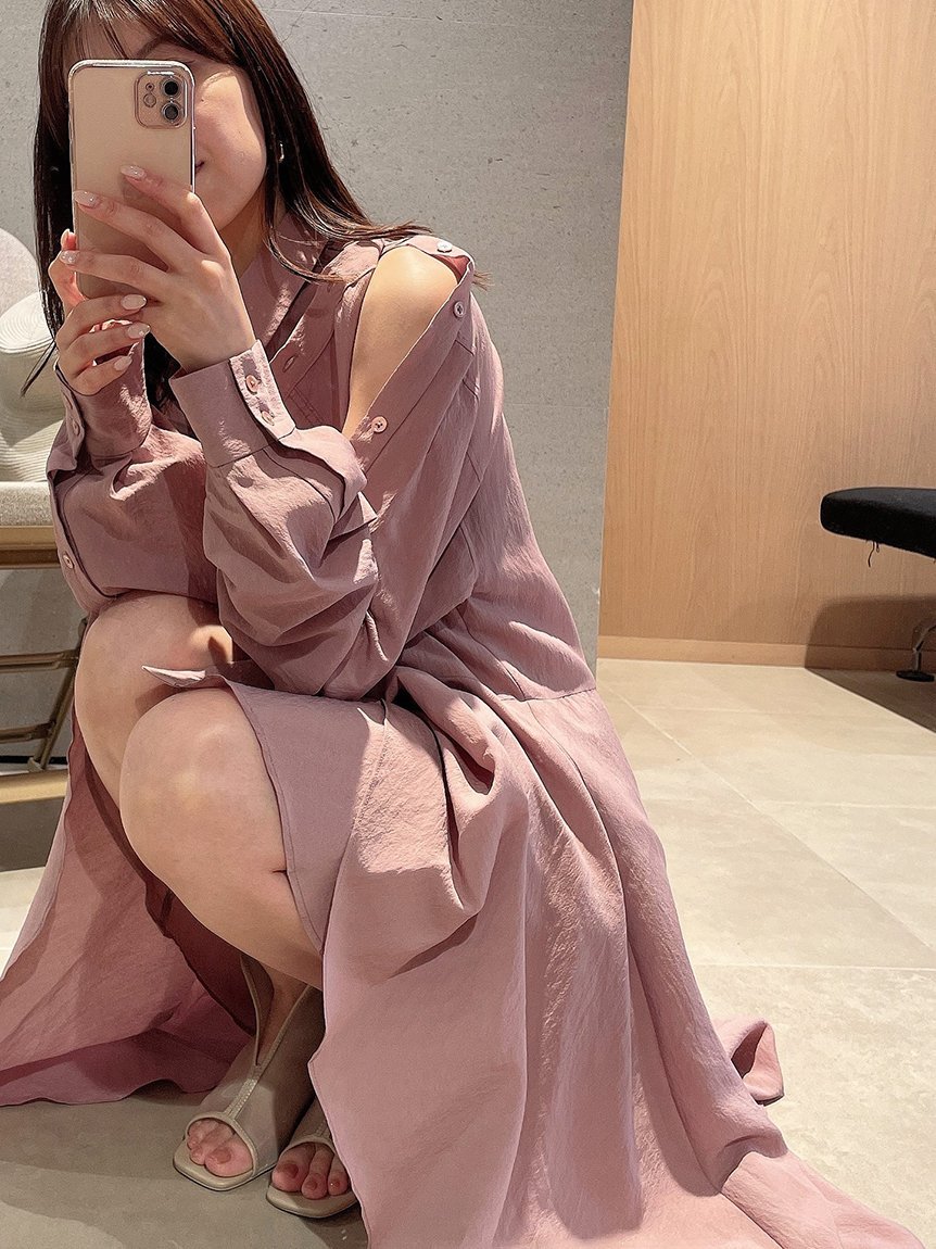 SALE／50%OFF】SNIDEL フィッシュテールシャツワンピース スナイデル 