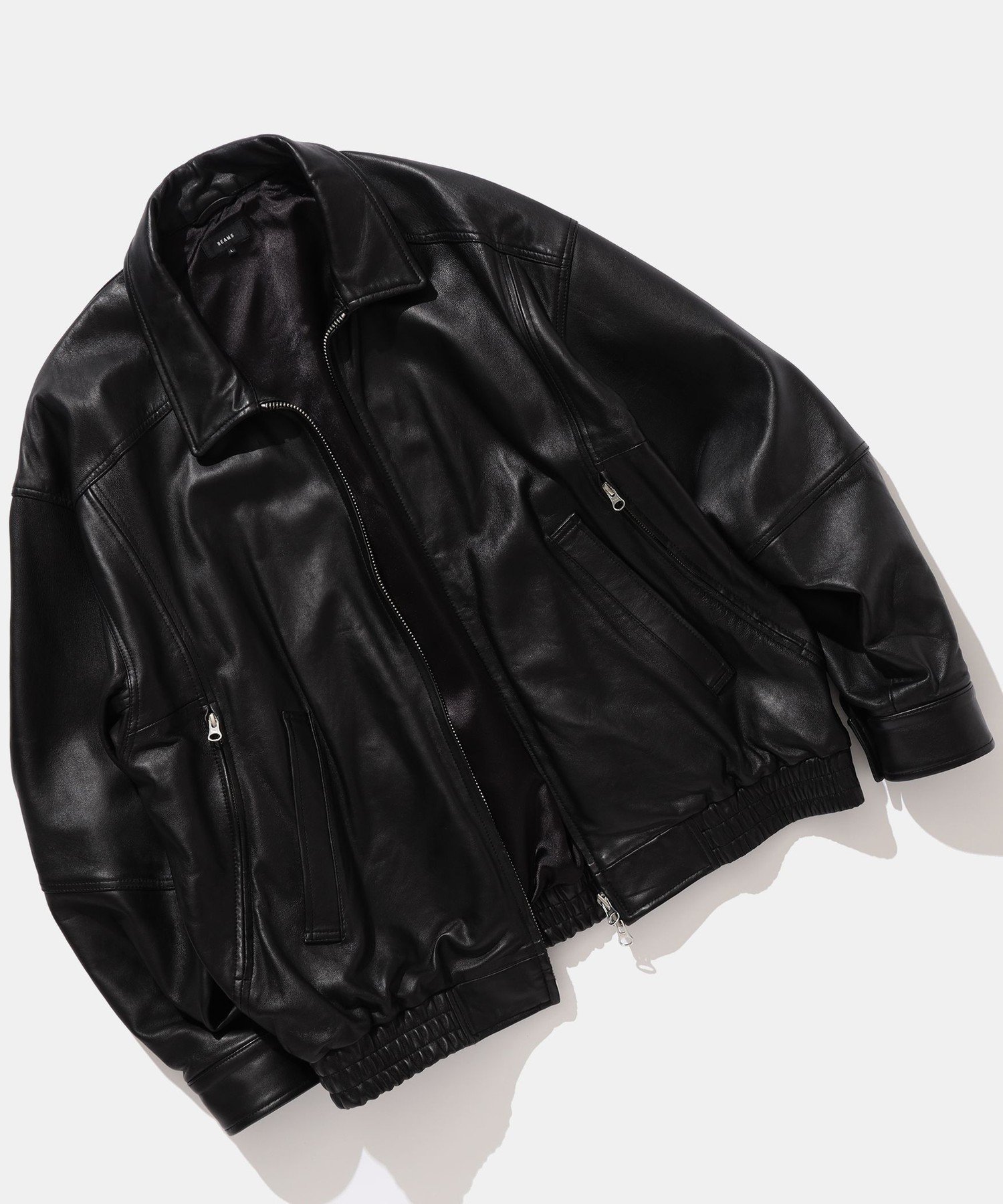 楽天市場】BEAMS 【待望の再入荷！】レザー ブルゾン 25SS