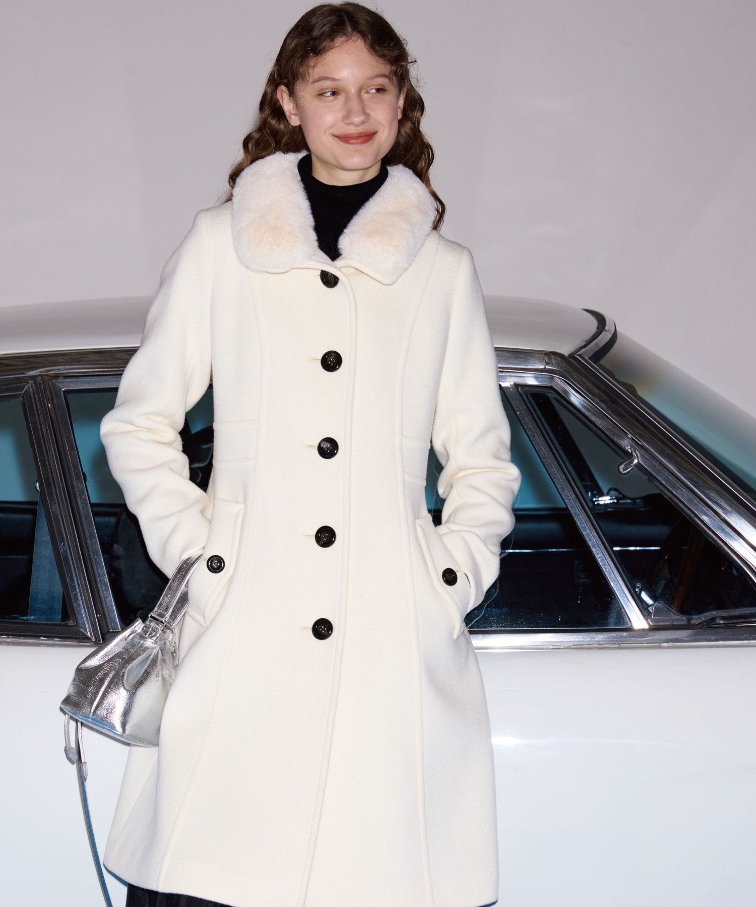 【へべれけ】ブラックレーベルクレストブリッジ スタンドカラーウールコート ブラックレーベルクレストブリッジ BLACK LABEL CRESTBRIDGE