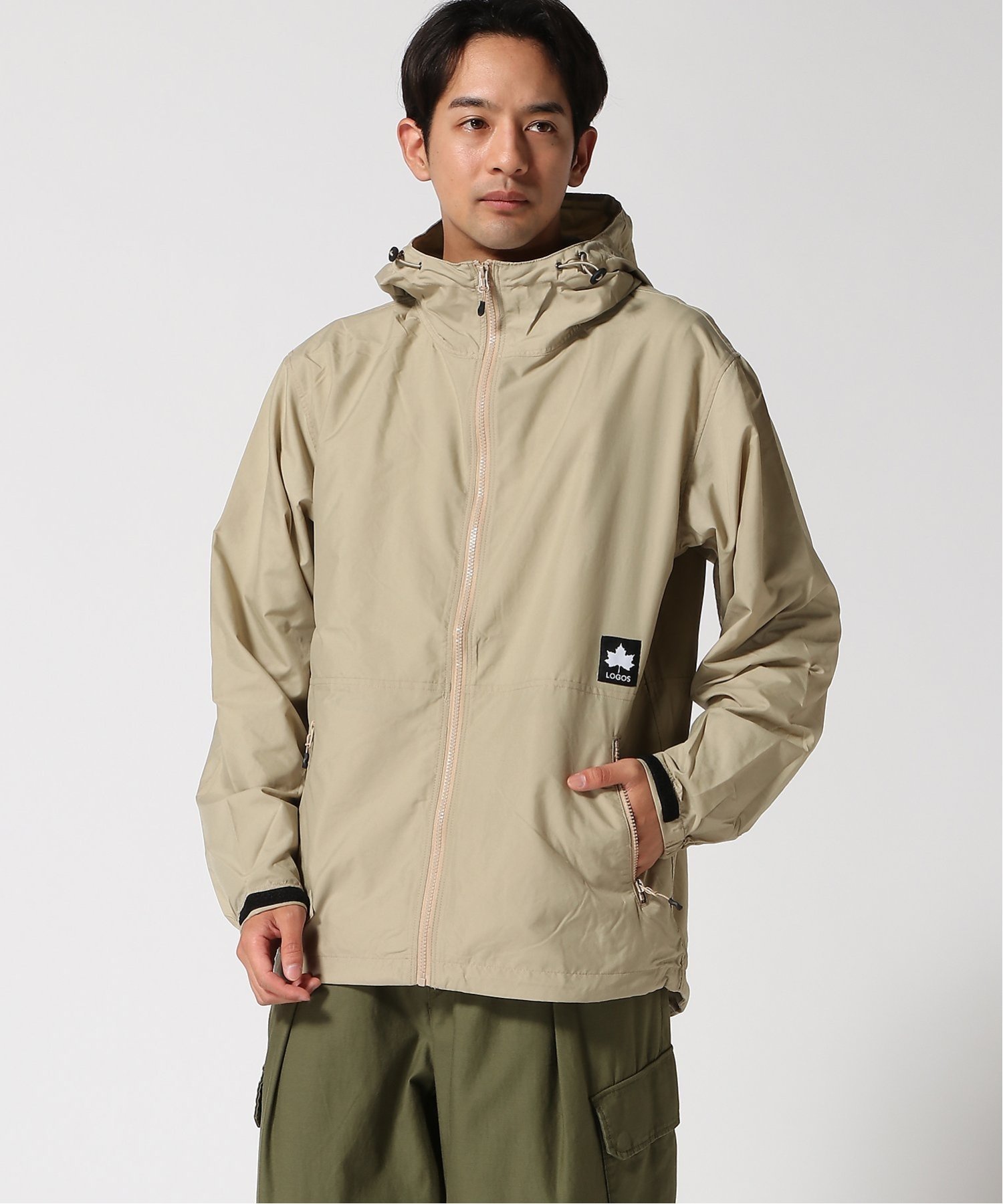 ロゴス　ベージュ フィッシングジャケット Lサイズ　レア物　LOGOS ロゴス ベージュ フィッシングジャケット Lサイズ レア物 LOGOS ロゴス