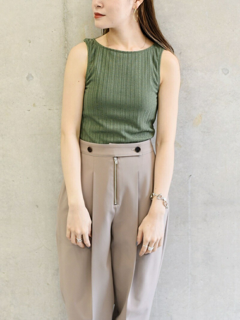 SALE／50%OFF】SHIPS WOMEN Wai+:ランダムリブタンクSWIM WEAR
