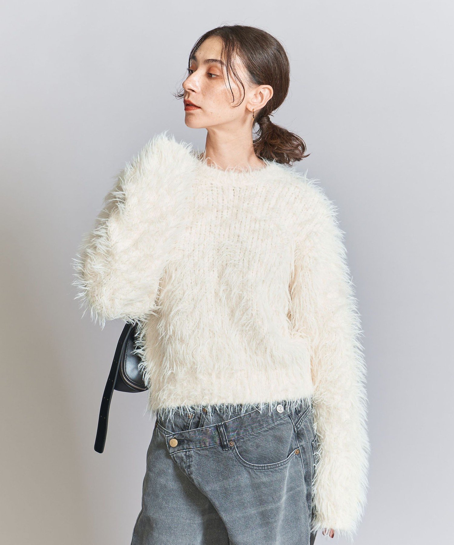 SALE／50%OFF】BEAUTY&YOUTH UNITED ARROWS フェザーヤーン ニット 