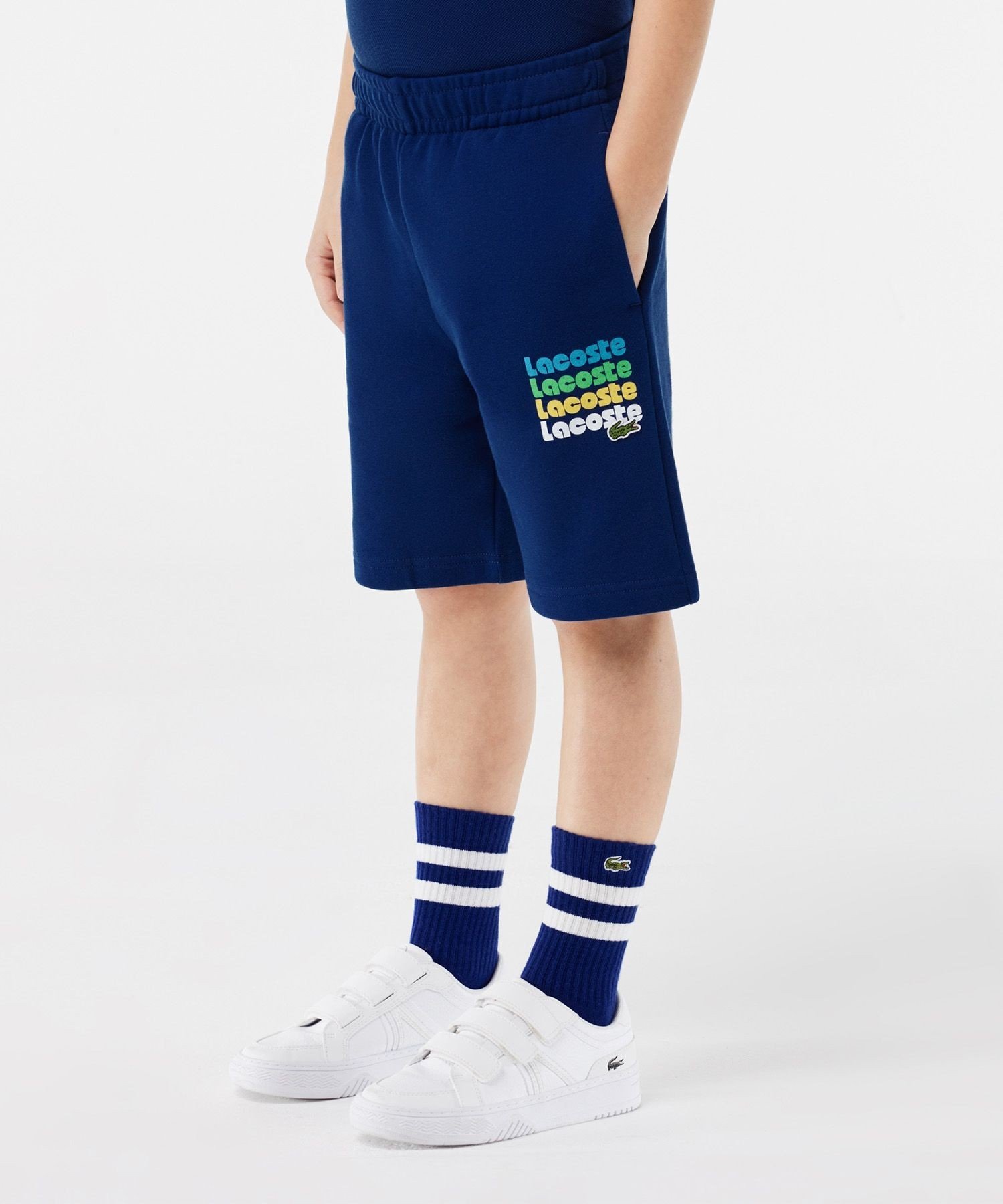 楽天市場】ラコステ キッズ ハーフパンツ 夏 速乾 LACOSTE SPORT