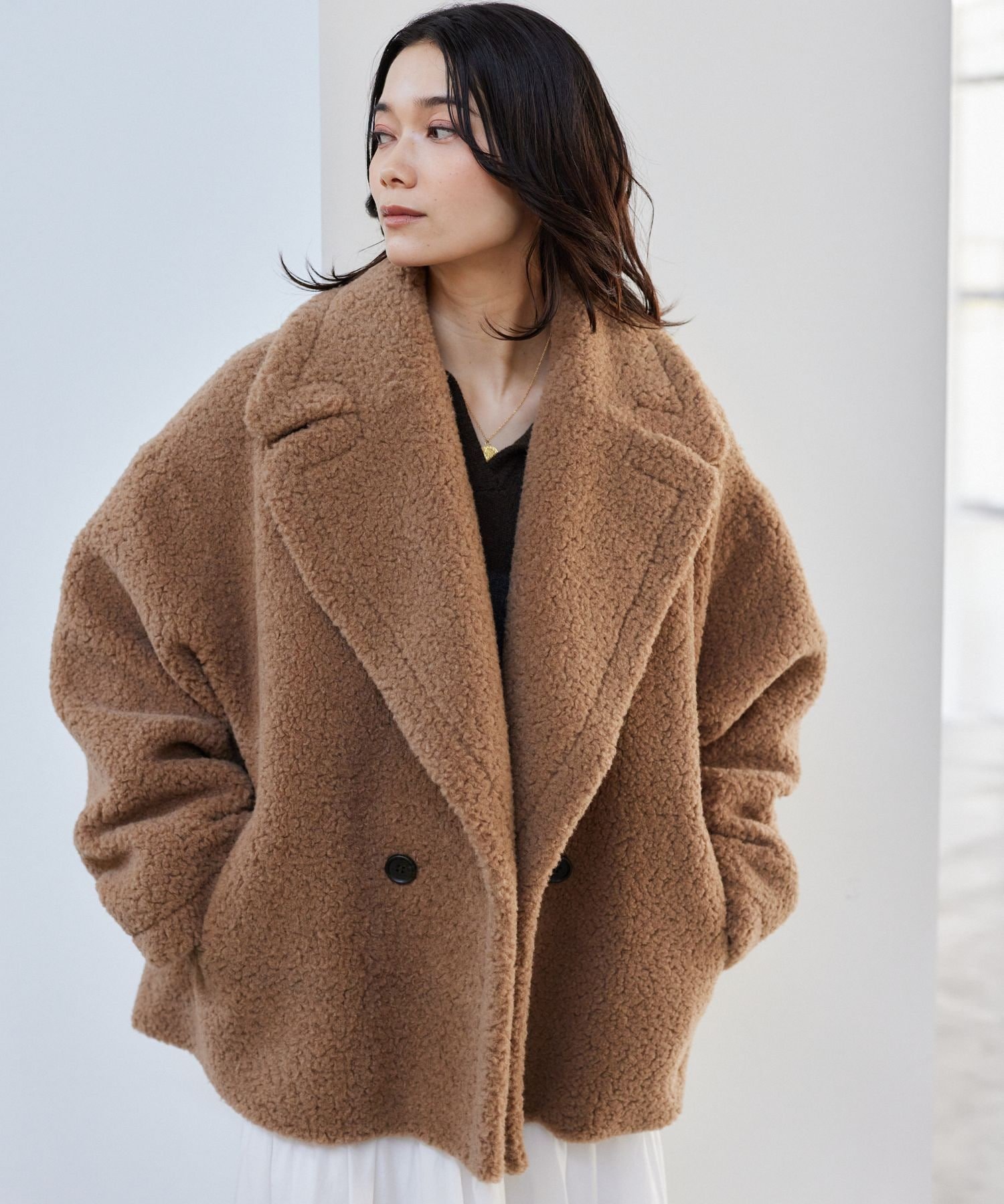 バンヤードストーム　ミドル丈シャギーコート　美品 中古・古着通販】BARNYARDSTORM (バンヤードストーム) シャギーコート