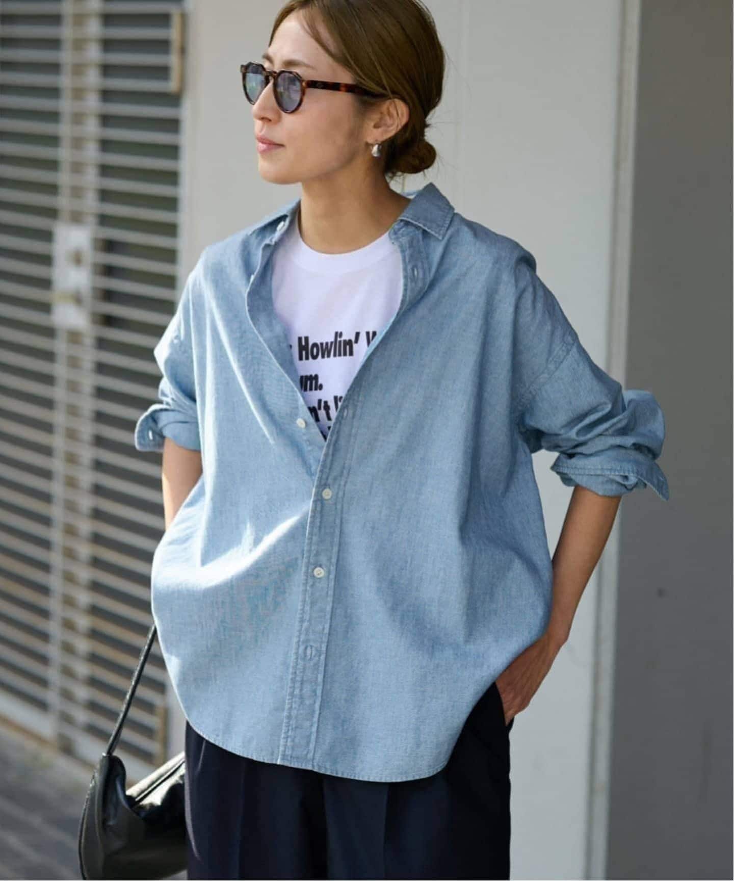 FRAMeWORK フレームワーク ダンガリーシャツ ≪追加≫ダンガリーシャツ（シャツ／ブラウス）｜FRAMeWORK