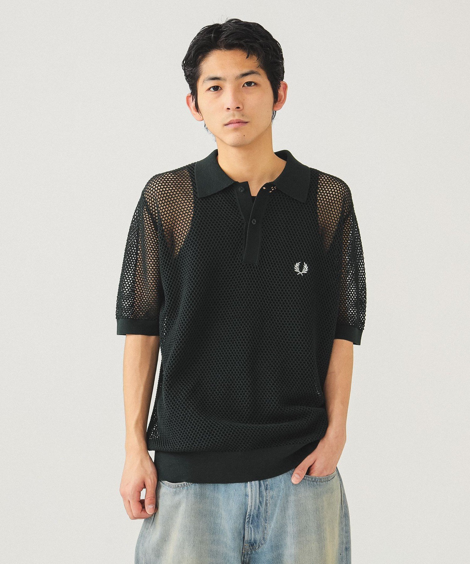楽天市場】FRED PERRY * BEAMS / 別注 ドライバーズニット BEAMS