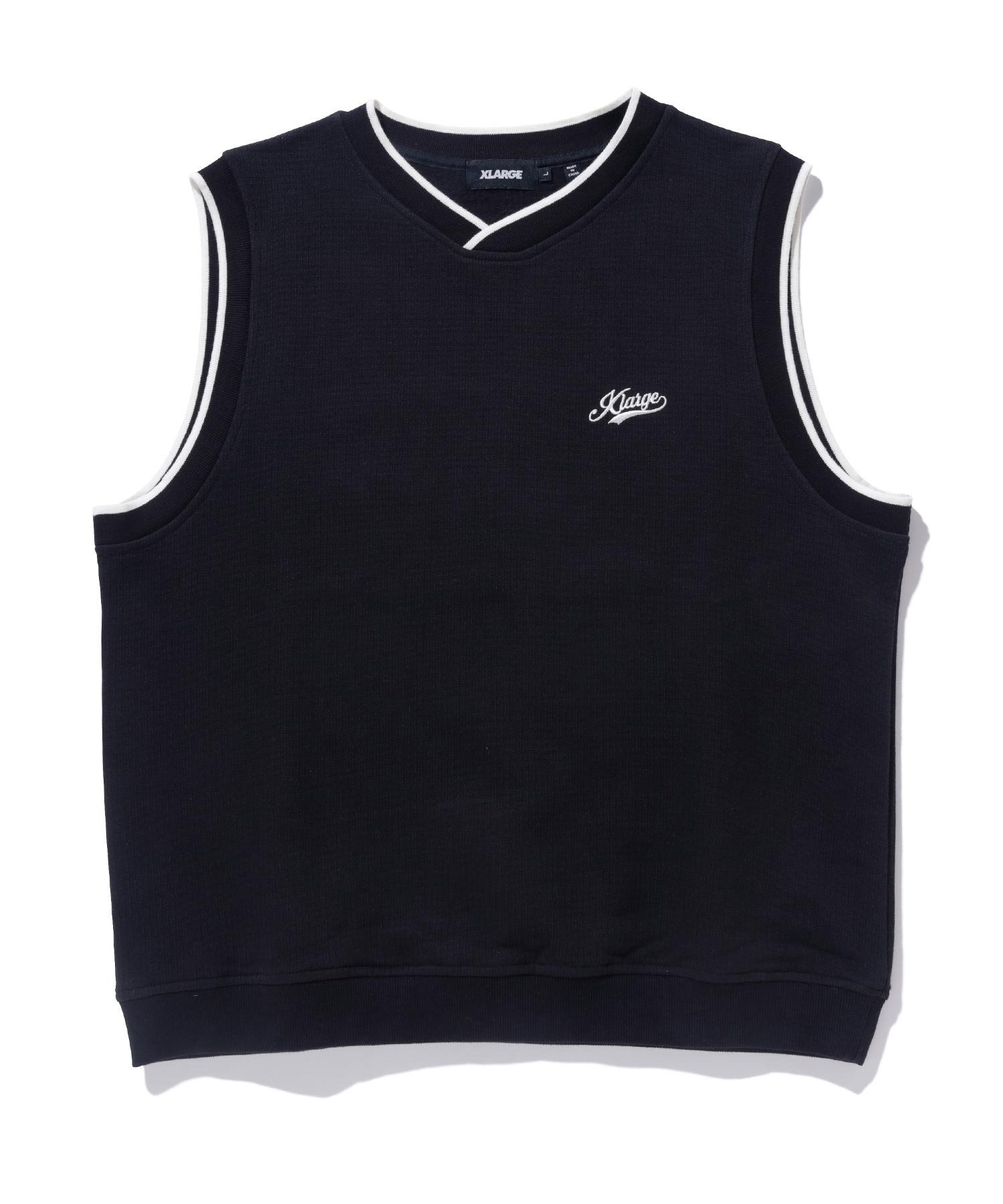 xlargeのベスト XLARGE 全2色 エクストララージ ニットベスト STANDARD LOGO KNIT VEST