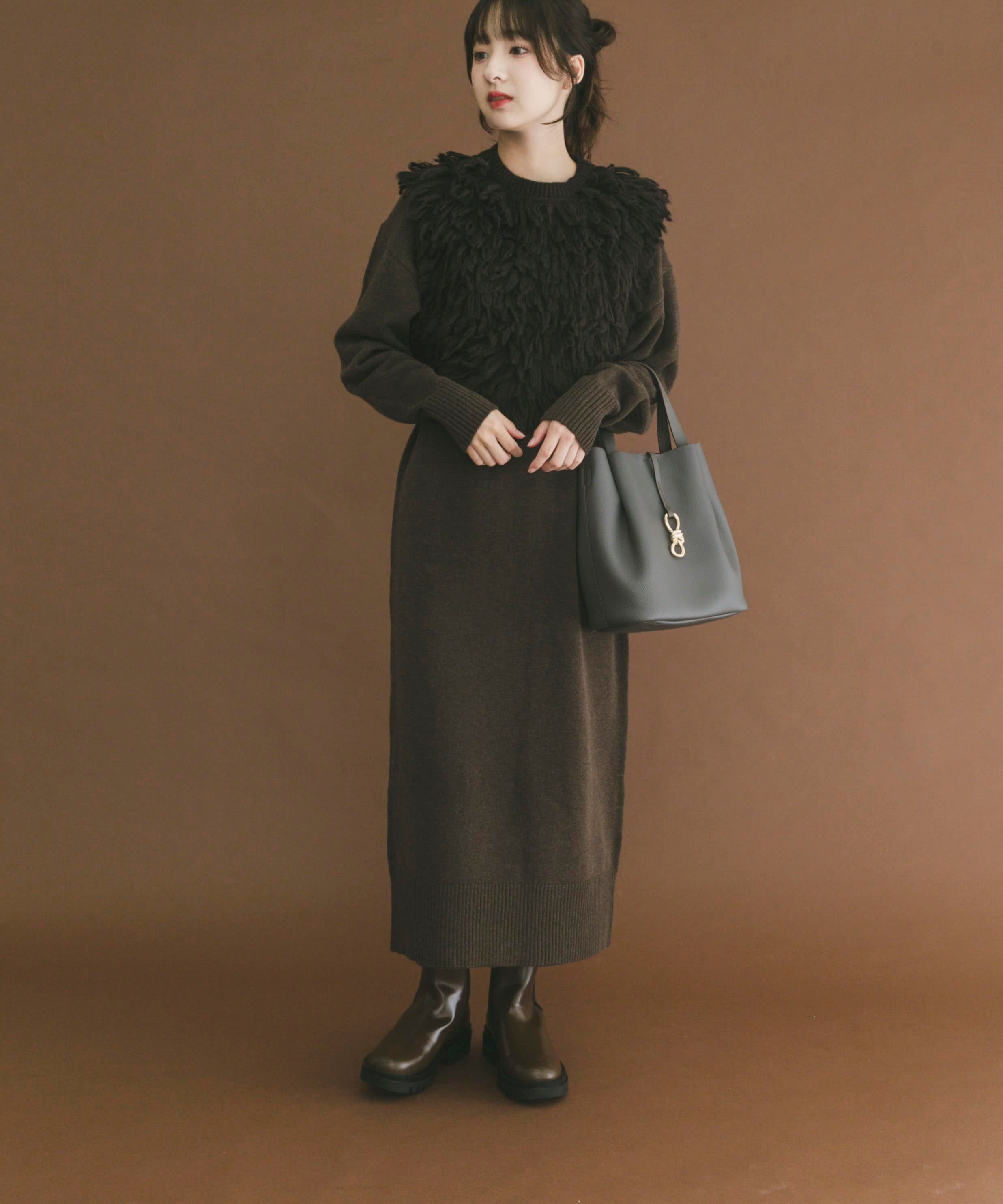 ユナイテッドアローズ　ペプラム フリルスリーブ ジャカード ニットベスト UNITED ARROWS（ユナイテッドアローズ）の「ペプラム フリルスリーブ