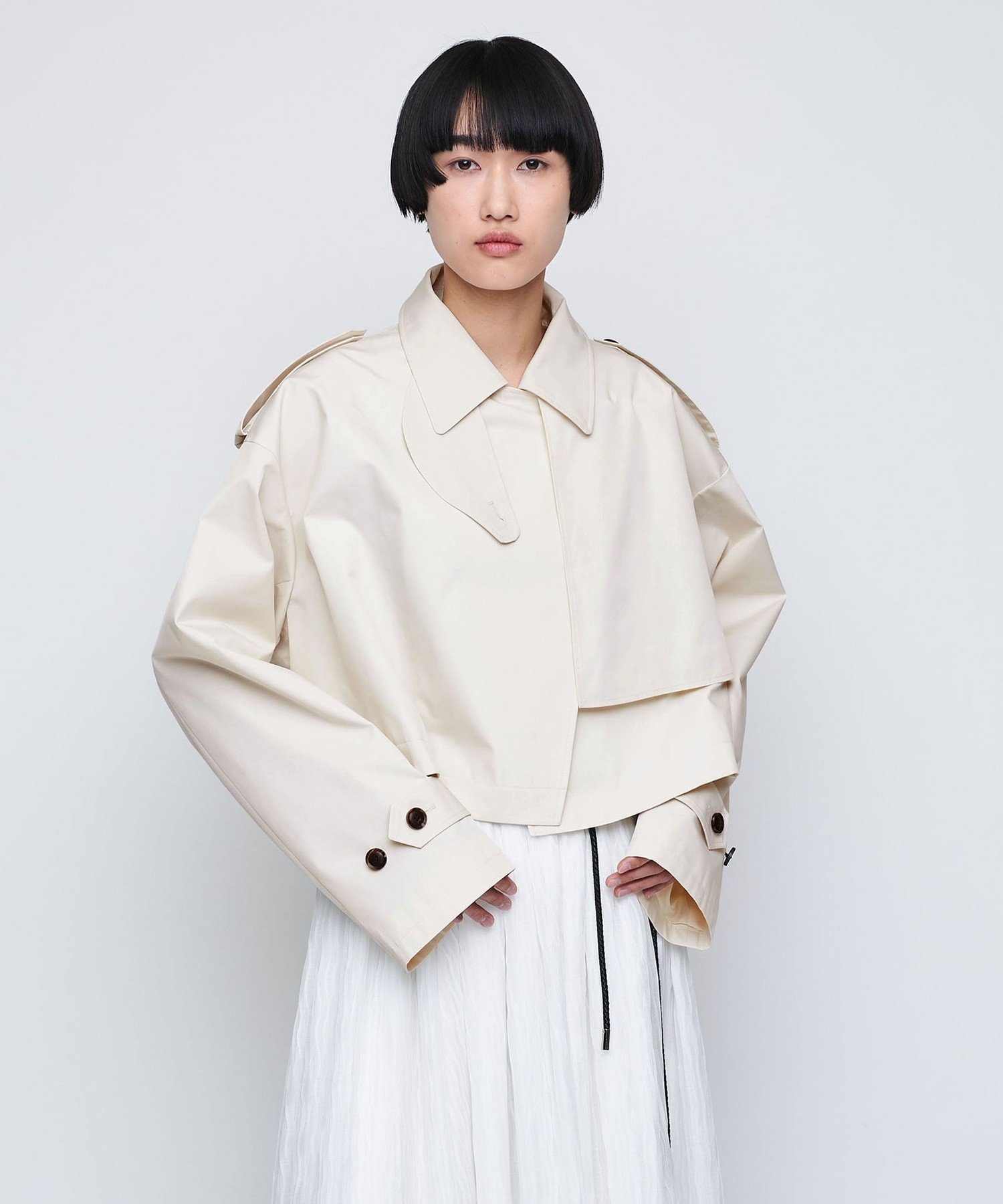 楽天市場】【SALE／70%OFF】＜EMMEL REFINES＞EM ダブルボタン ケープ