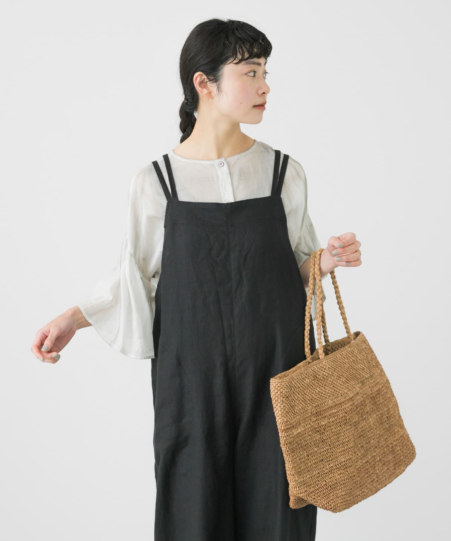かぐれ ピグメントダイ2WAYブラウス カグレ トップス シャツ・ブラウス 