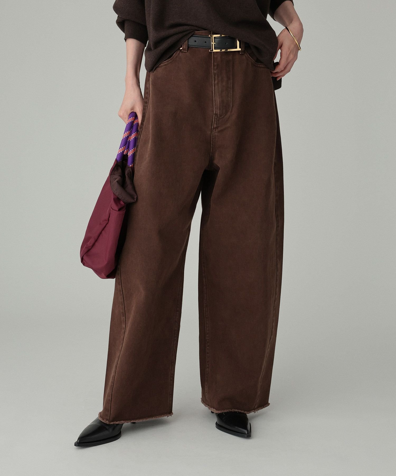 楽天市場】バレルレッグデニムパンツ BABYLONE バビロン パンツ