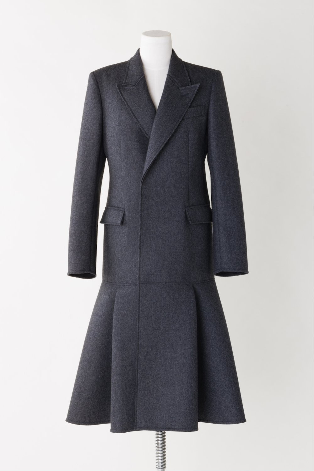 FETICO BONDED WOOL TAILORED COAT ブラック1