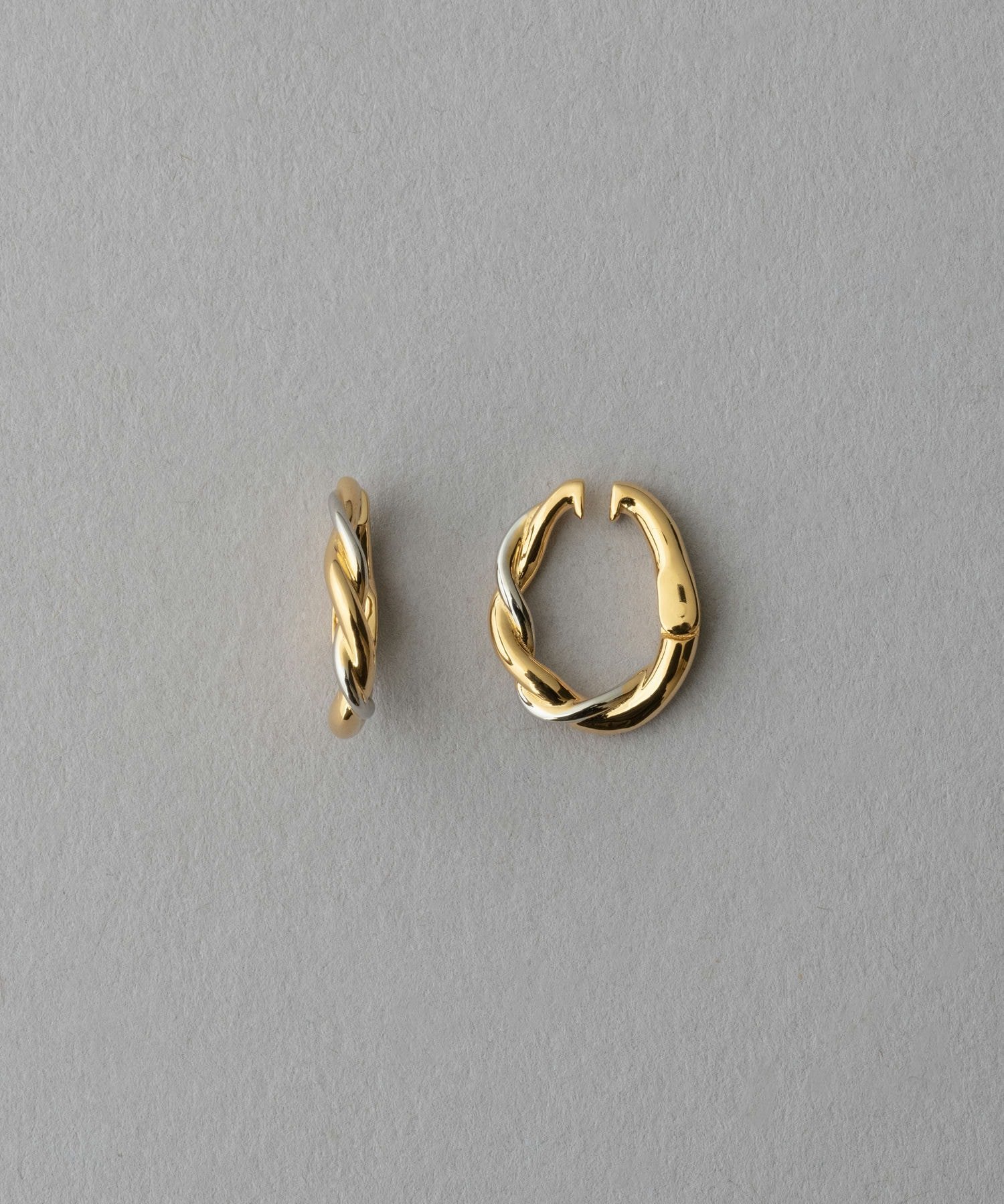 楽天市場】ツイスト バイカラー ハグイヤリング ete エテ アクセサリー