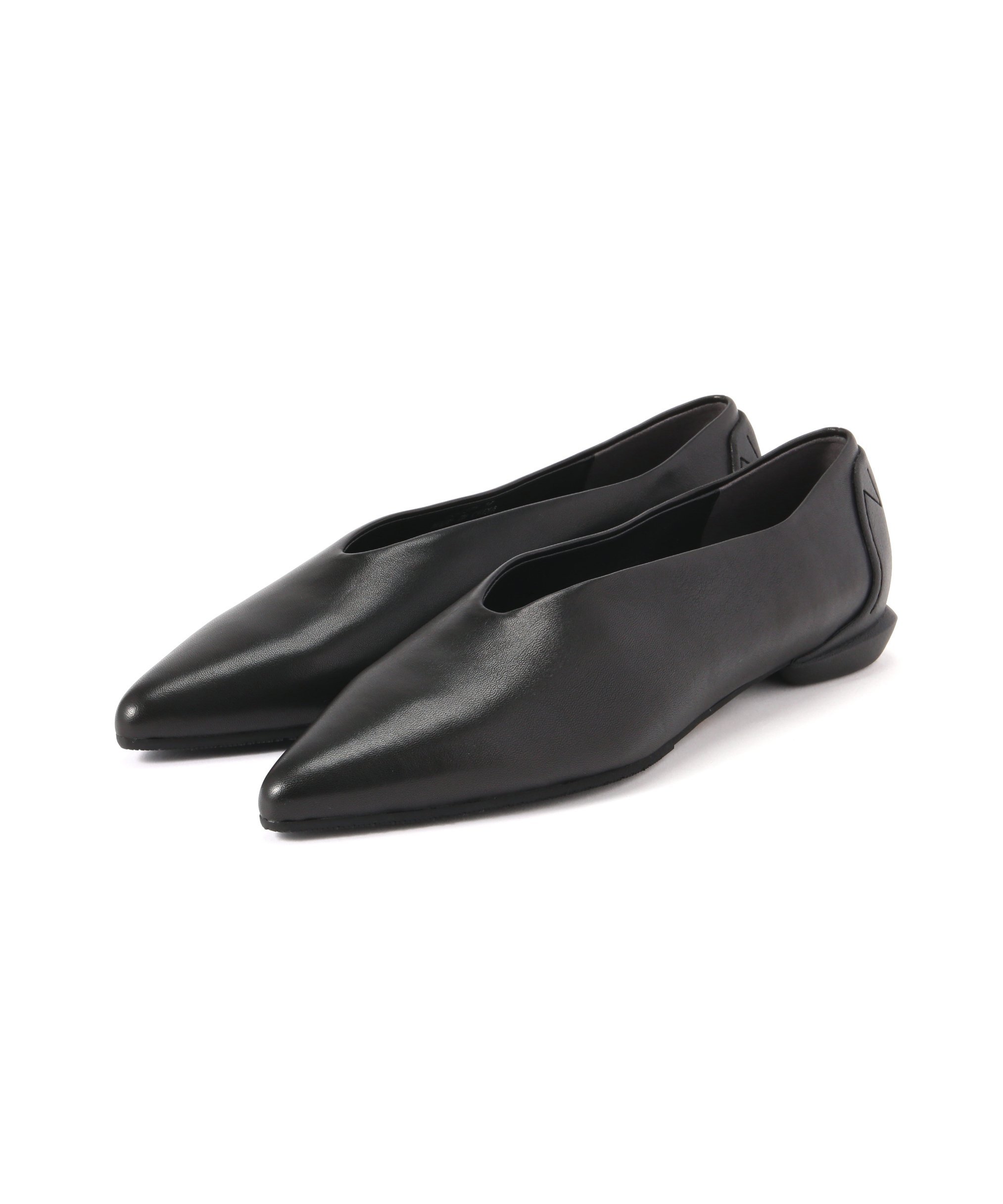 パンプス 24 ローヒール SHISEI シーセイ ポインテッドトゥ 撥水 SHISEI(シーセイ)｜MM POINTED U PUMPS（レイン対応）/ブラック